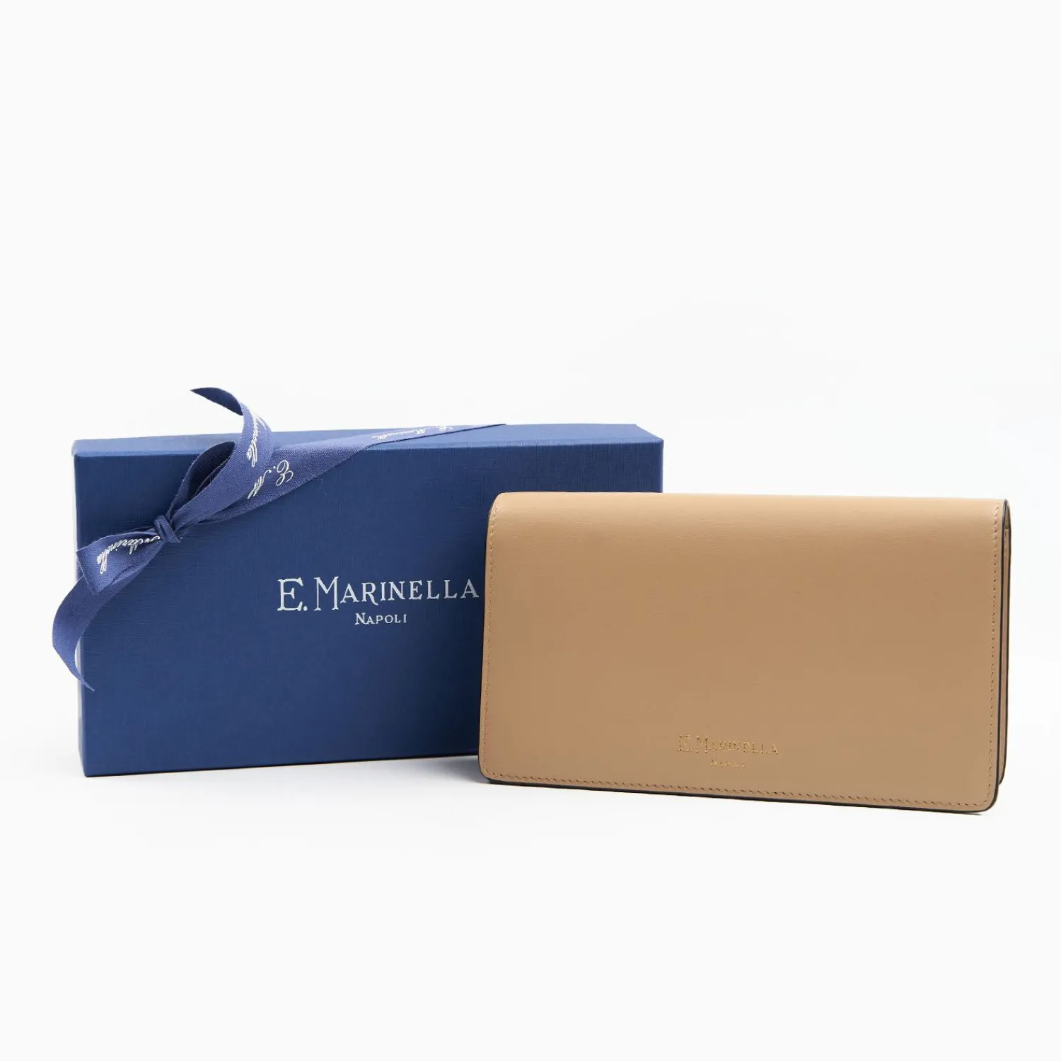 Beige Big Wallet In Soft Leather>E.Marinella Cheap