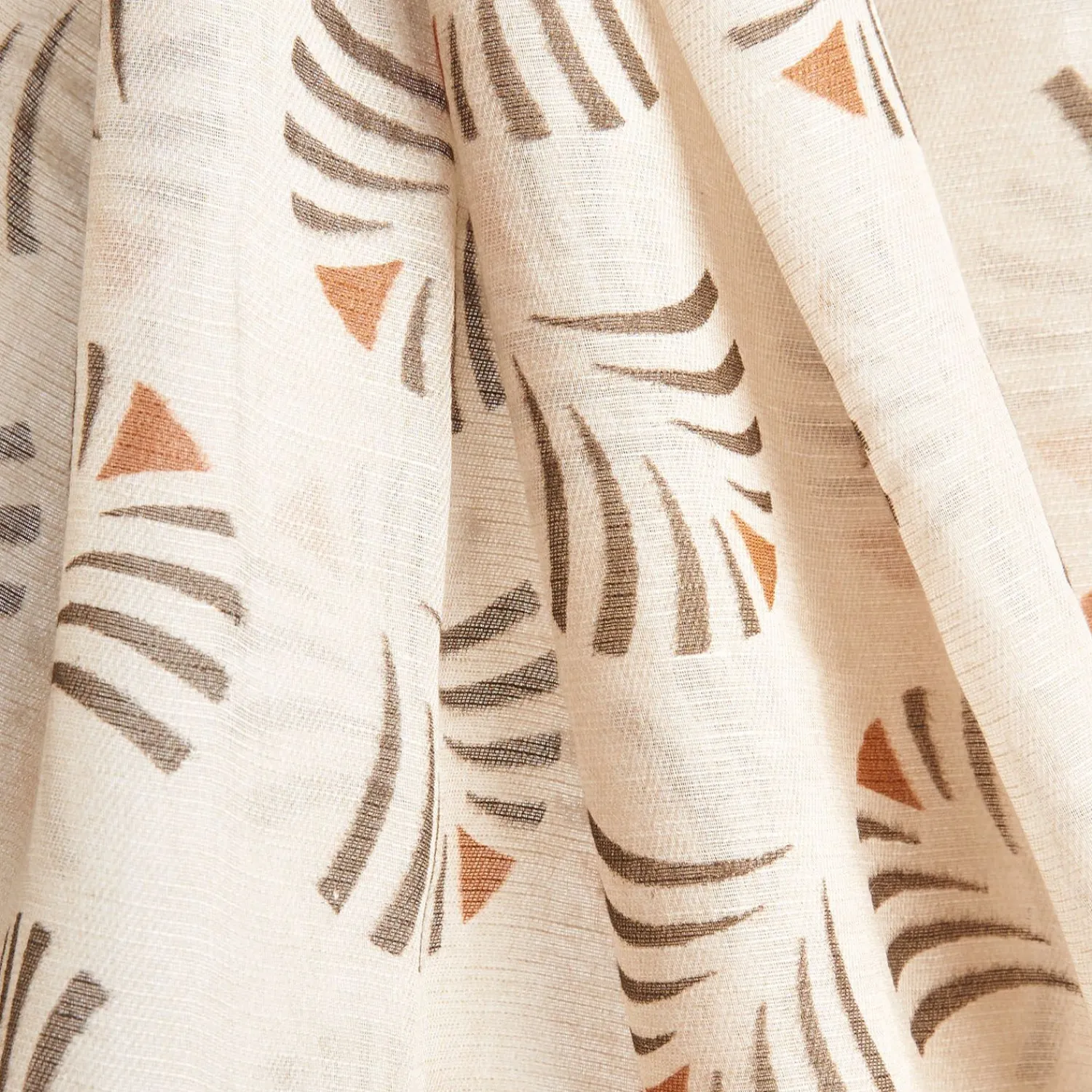 Beige Cotton And Linen Scarf - Brown Fans>E.Marinella Hot