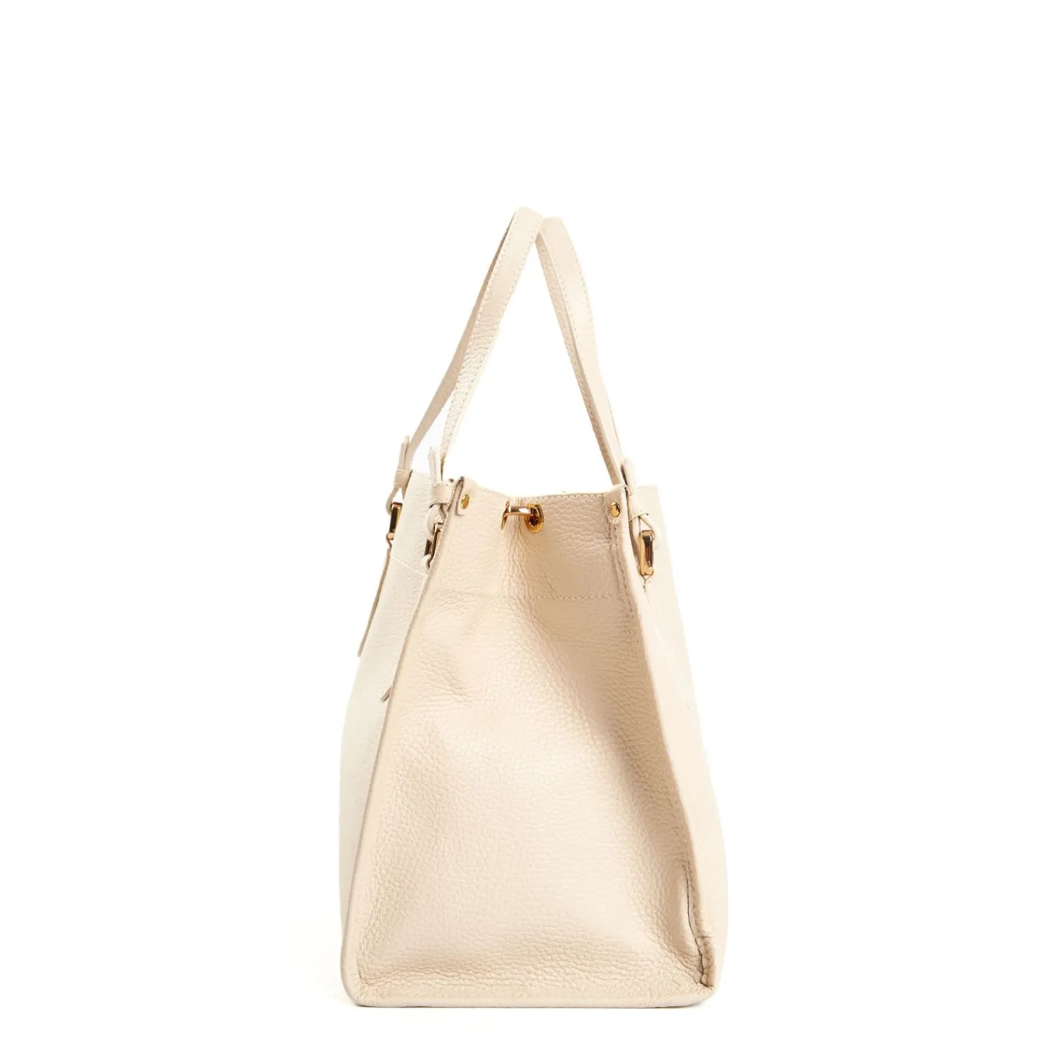 Beige Shopping Bag In Hammered Leather>E.Marinella Fashion