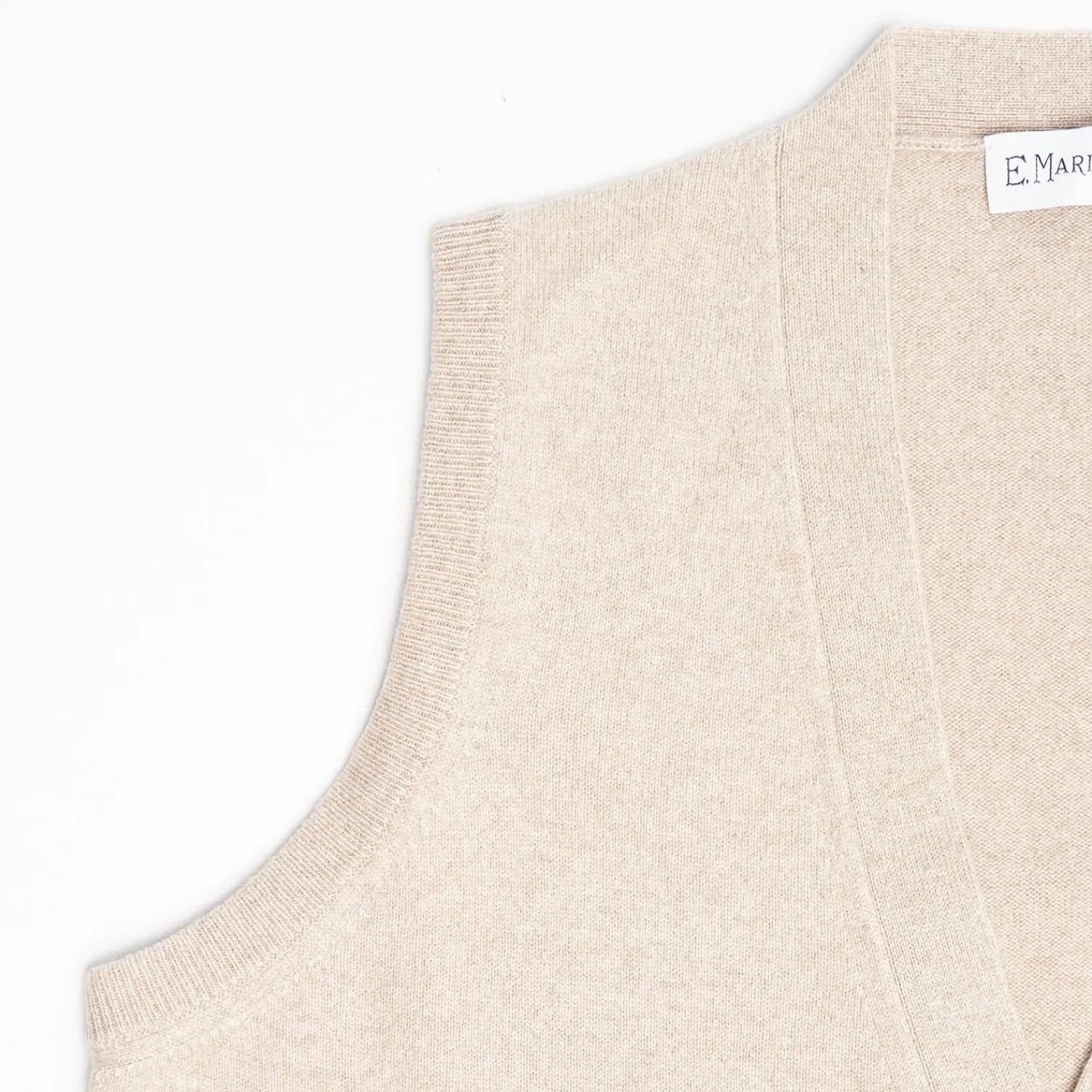 Beige Wool And Cashmere Gilet>E.Marinella Discount