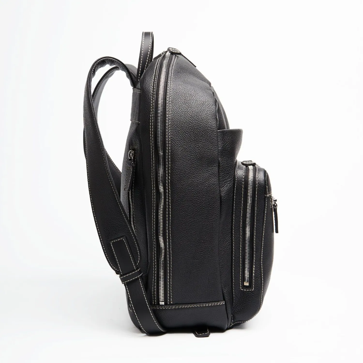 Black Leather Back Pack>E.Marinella Discount