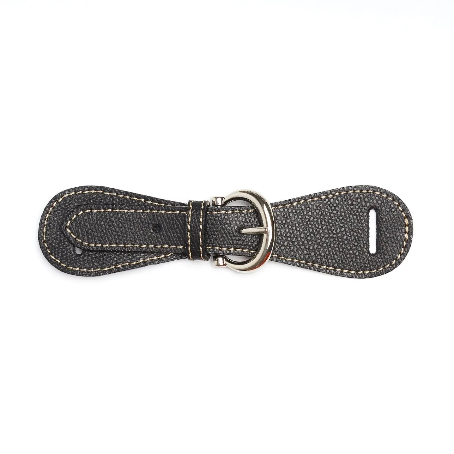Black Leather Scarf-Buckle>E.Marinella Clearance