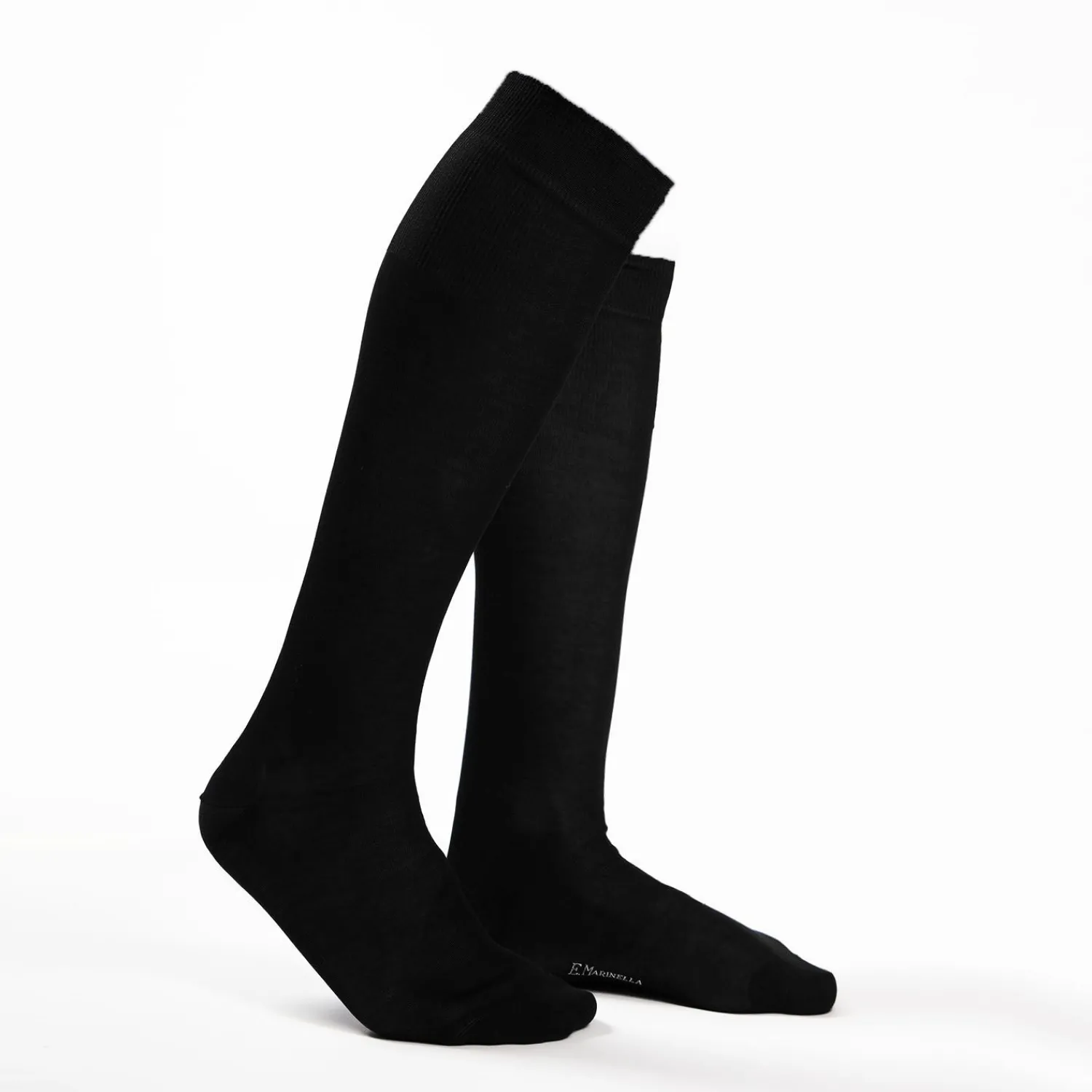 Black Long Socks In Sea Island Cotton>E.Marinella Flash Sale