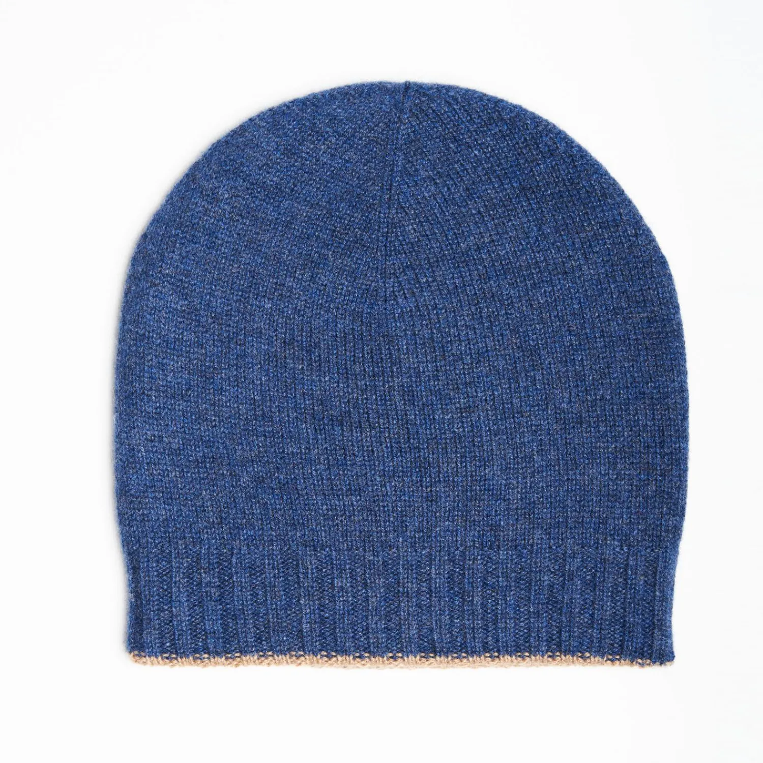 Blue And Beige Bicolor Cashmere Beanie>E.Marinella Cheap