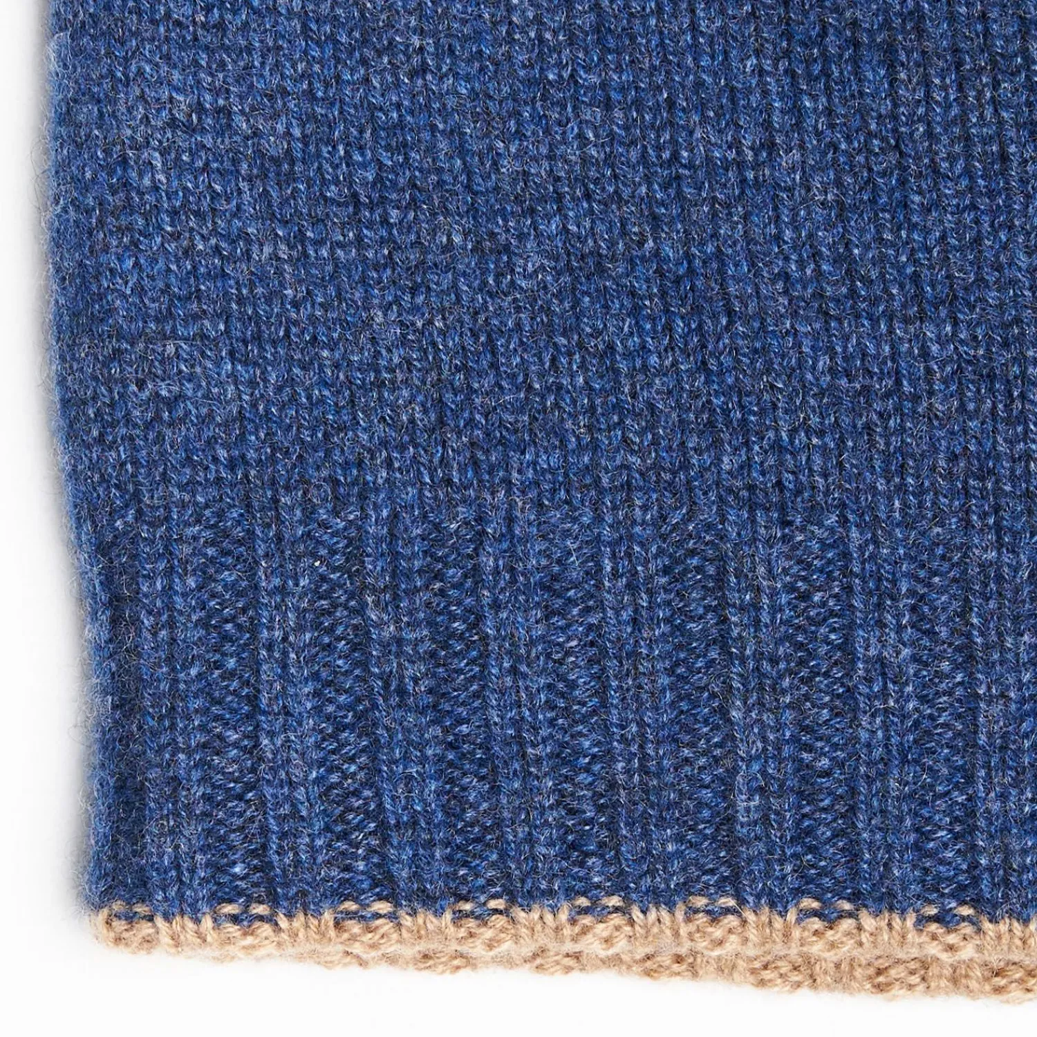 Blue And Beige Bicolor Cashmere Beanie>E.Marinella Cheap