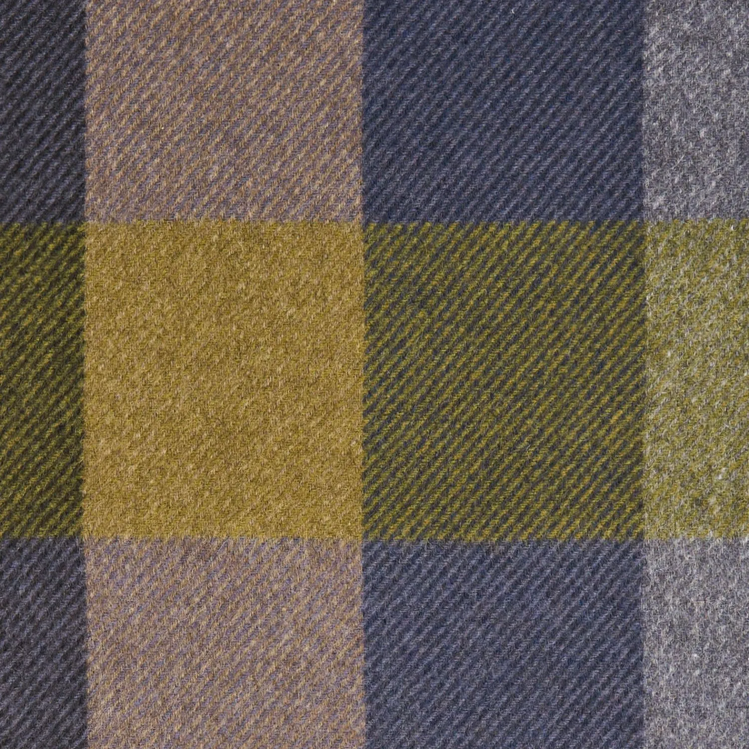 Blue And Dark Green Cashmere Plaid Scarf With Bangs>E.Marinella Shop