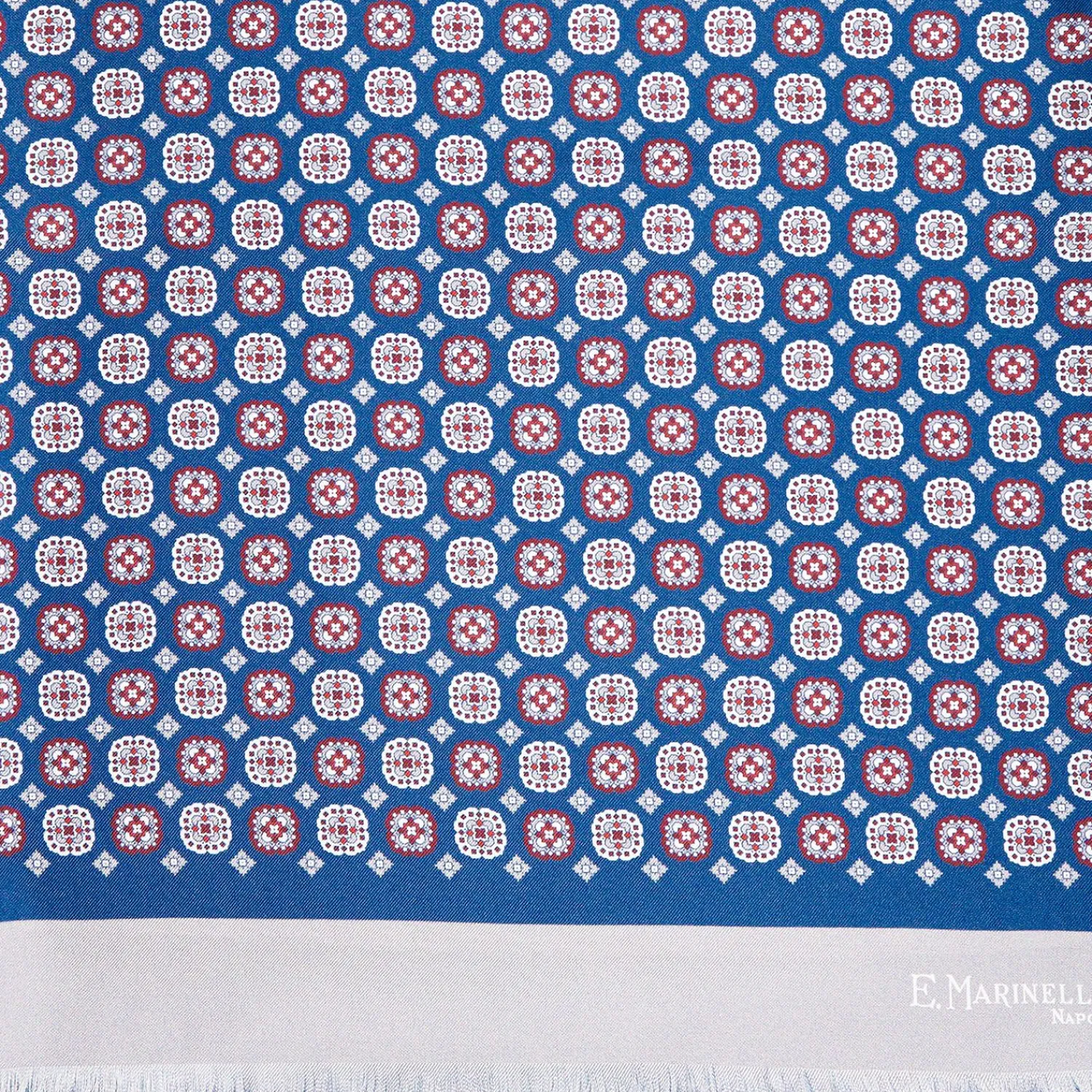 Blue And Grey Double Silk Scarf>E.Marinella Discount
