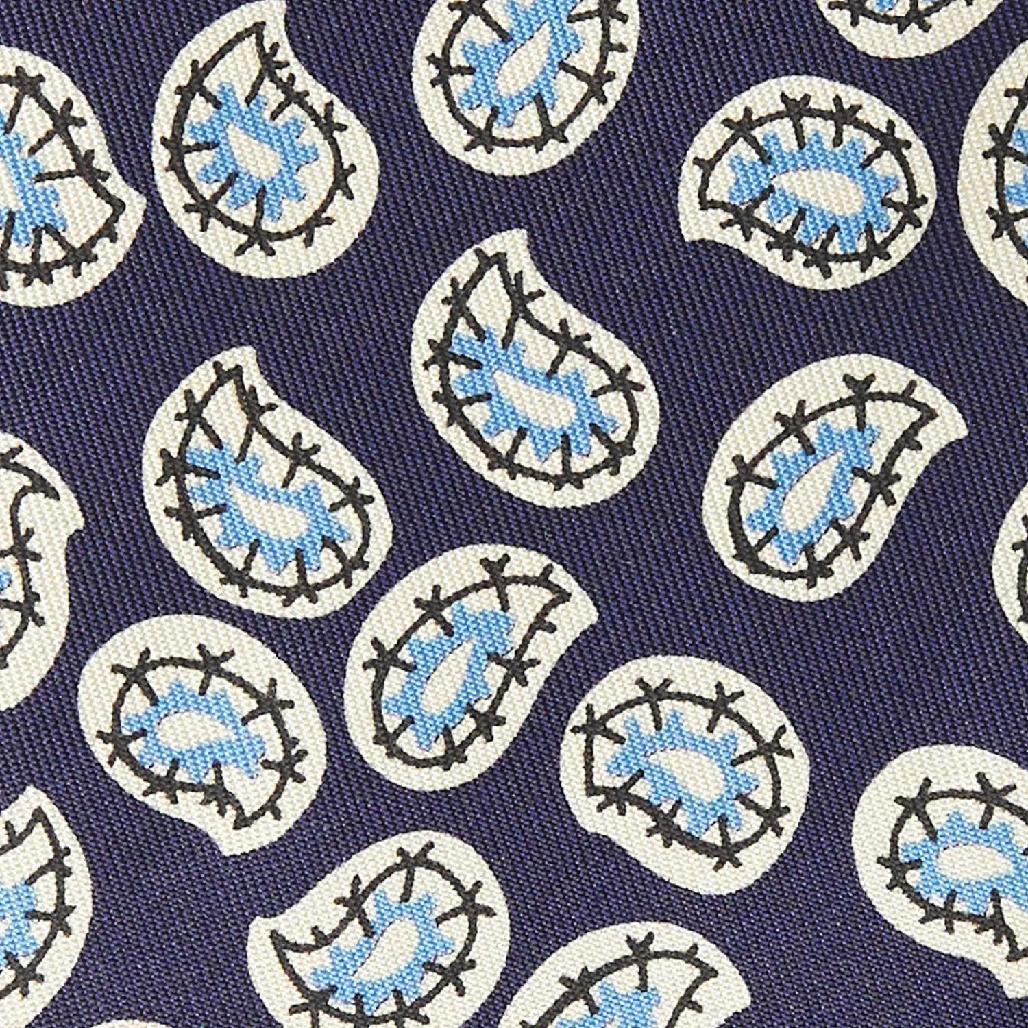 Blue Archivio Collection Silk Tie 1938-01>E.Marinella Clearance