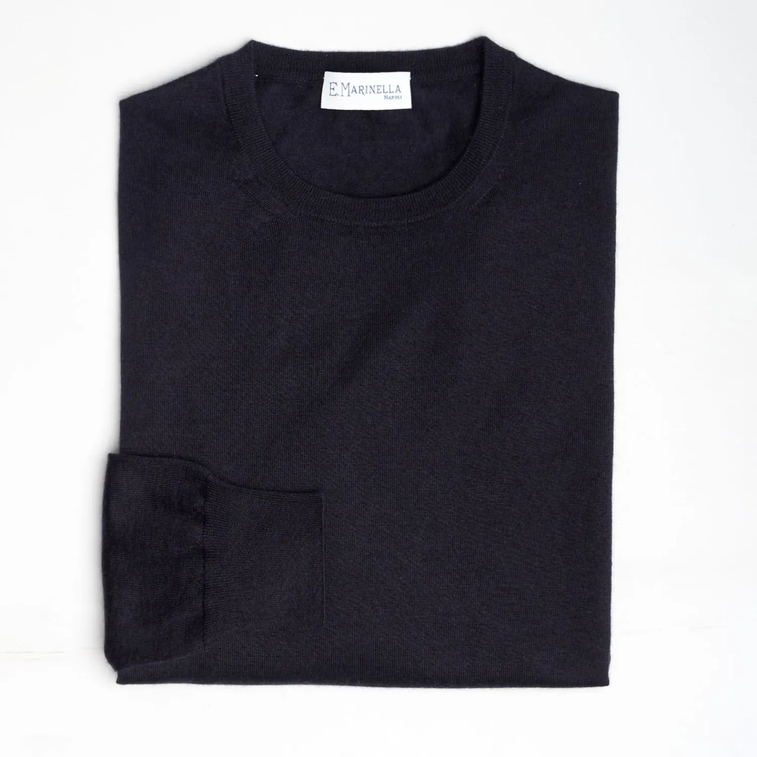 Blue Cashmere And Silk Sweater>E.Marinella Clearance