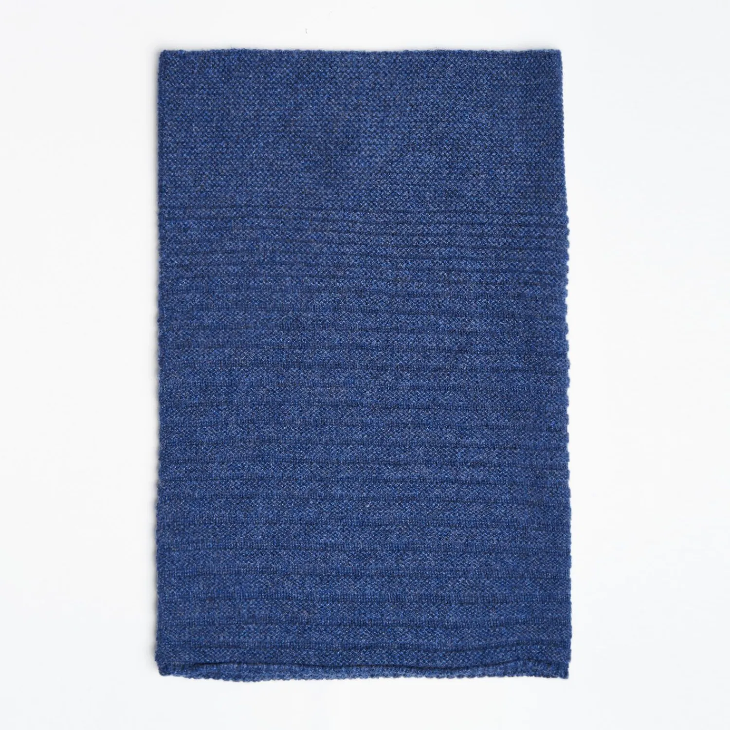 Blue Cashmere Tubular Neck Warmer>E.Marinella Store