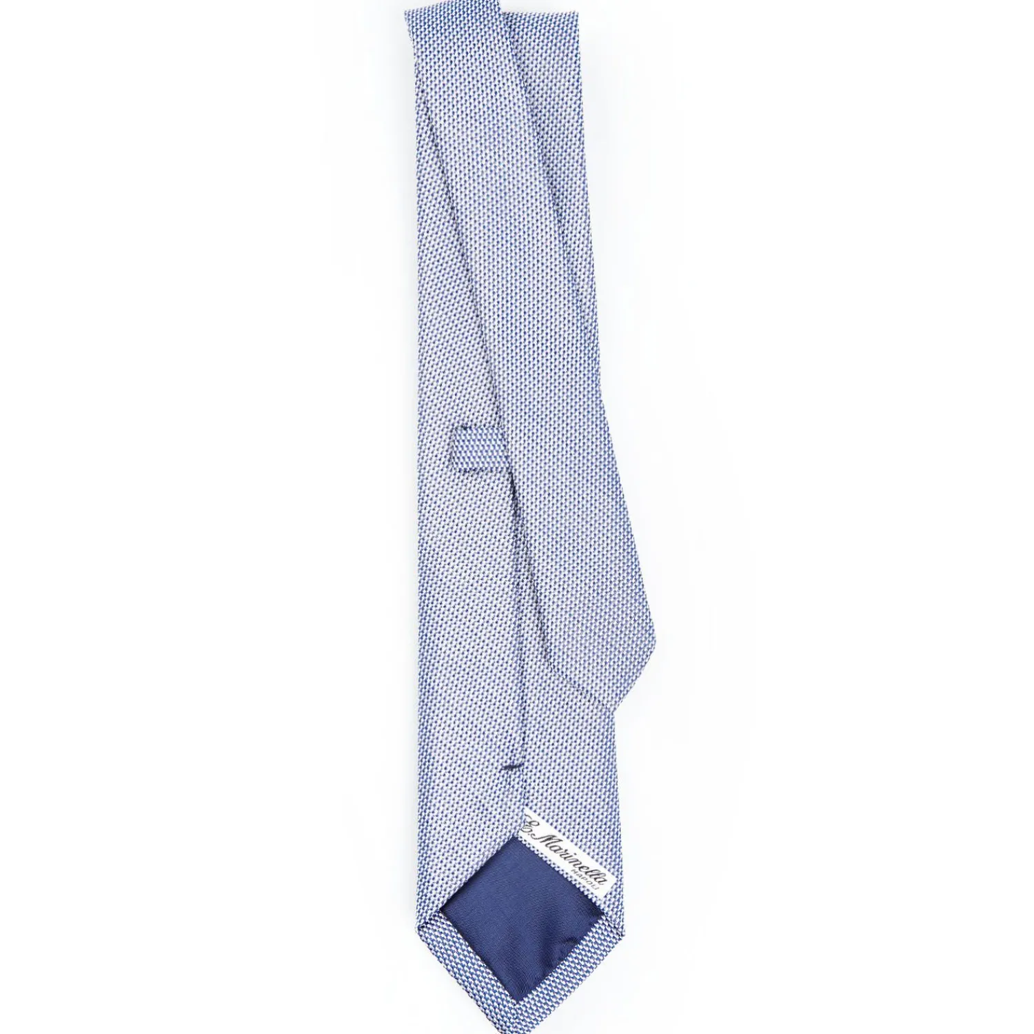 Blue Ceremonial Jacquard Silk Tie>E.Marinella Outlet