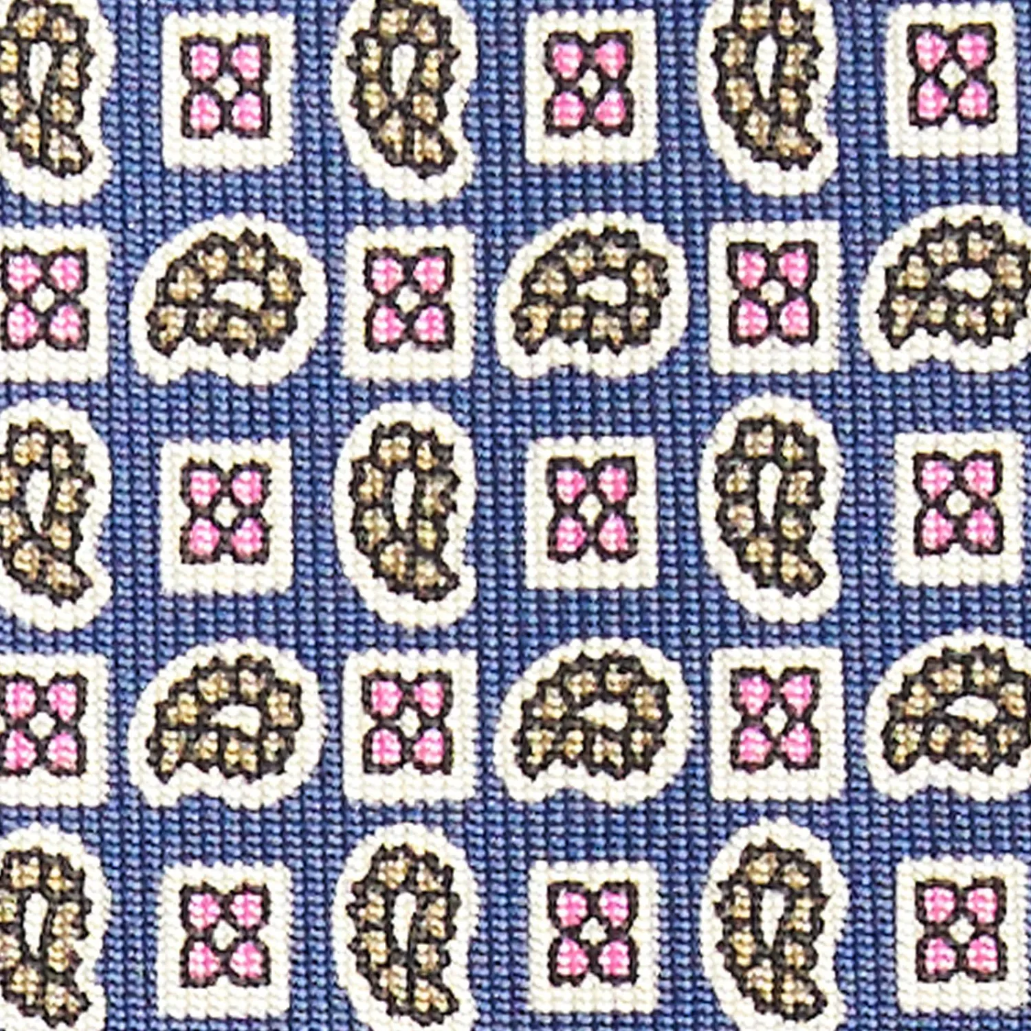 Blue Extra Long Sartorial Silk Tie - Paisley Pattern>E.Marinella Fashion