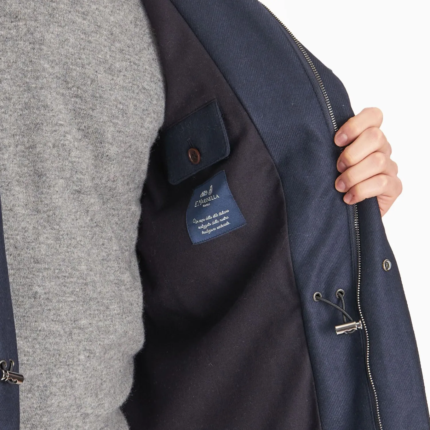 Blue Field Jacket>E.Marinella Hot