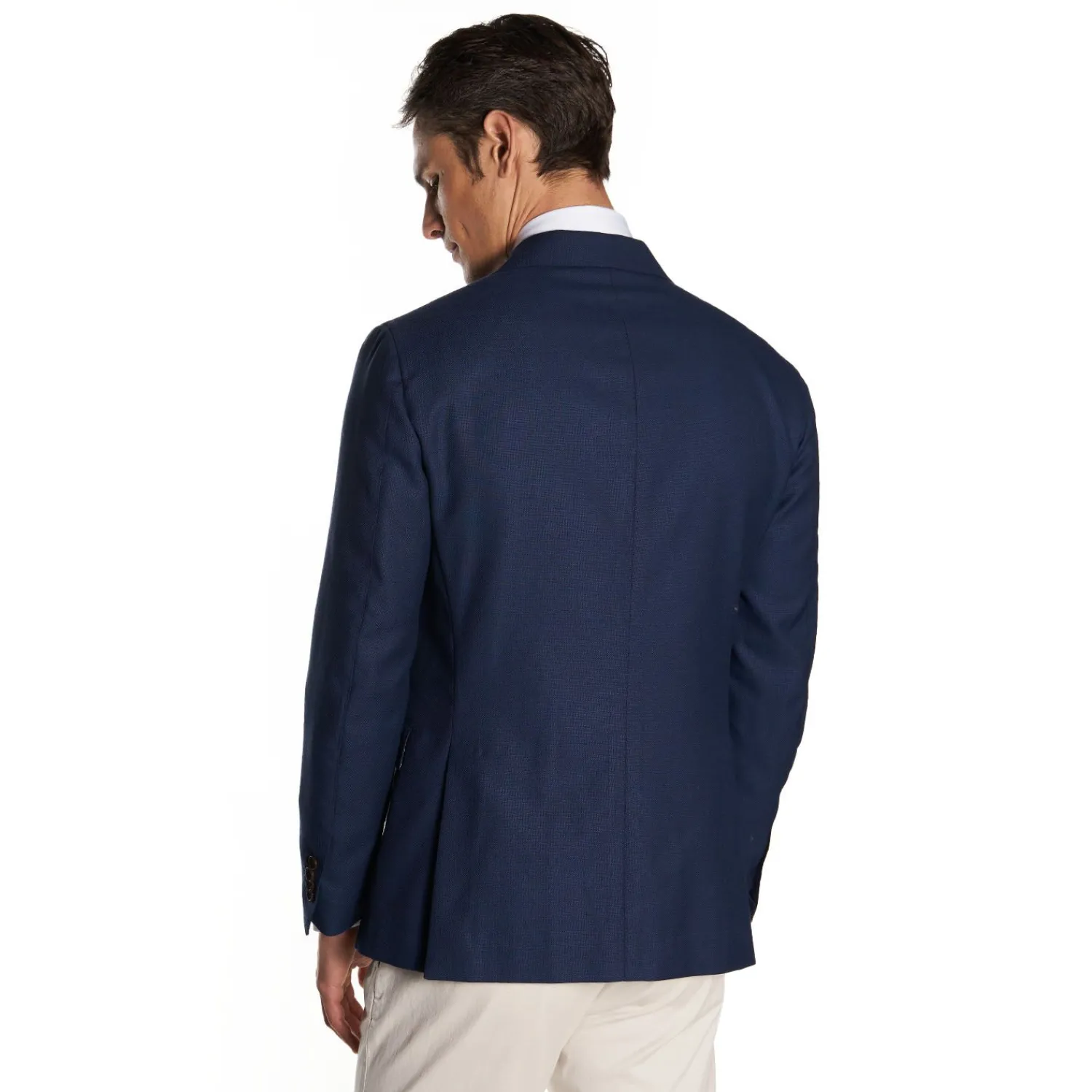 Blue Jacket With Lining Crafted By Pattern 1945 Archive Collection>E.Marinella Shop