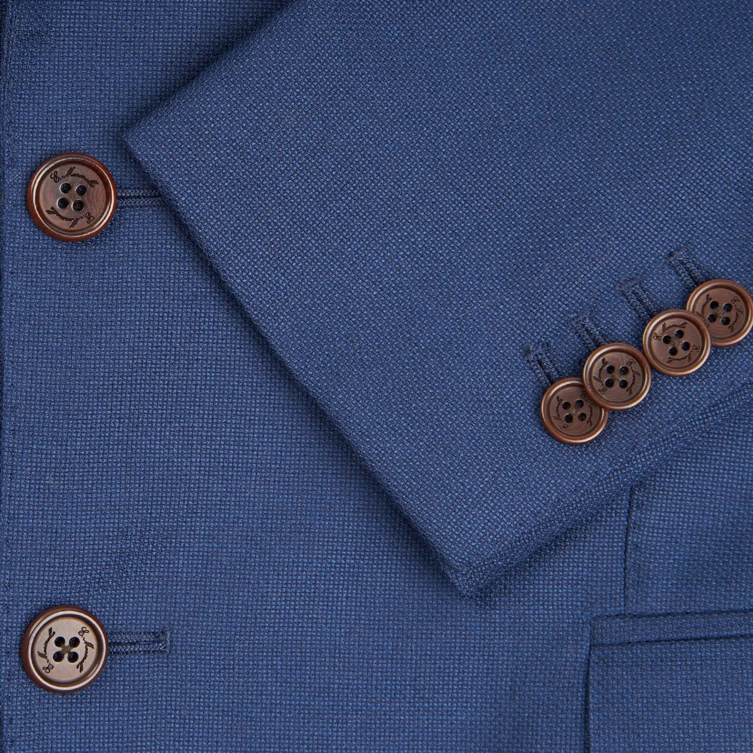 Blue Jacket With Lining Crafted By Pattern 1945 Archive Collection>E.Marinella Shop