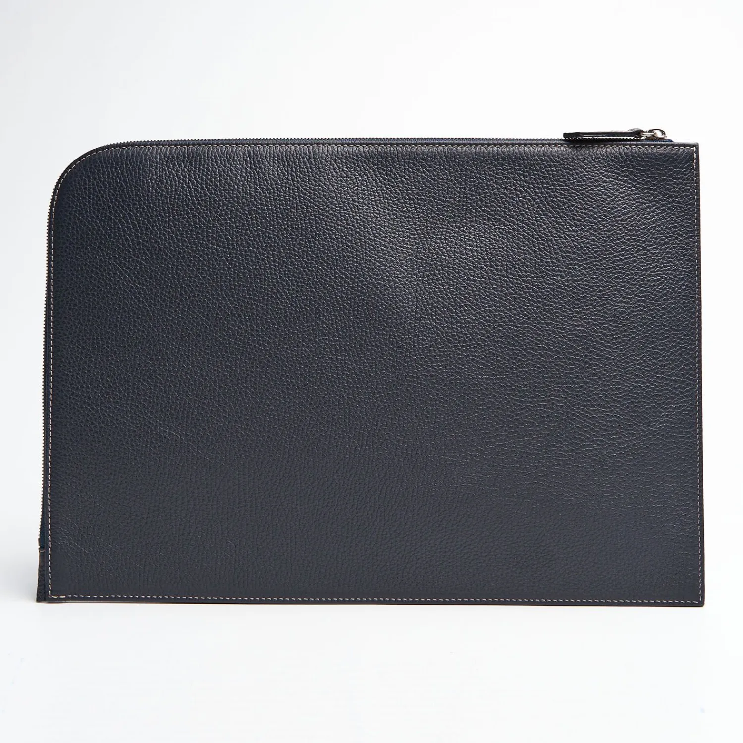 Blue Leather Portfolio With Strap>E.Marinella Hot