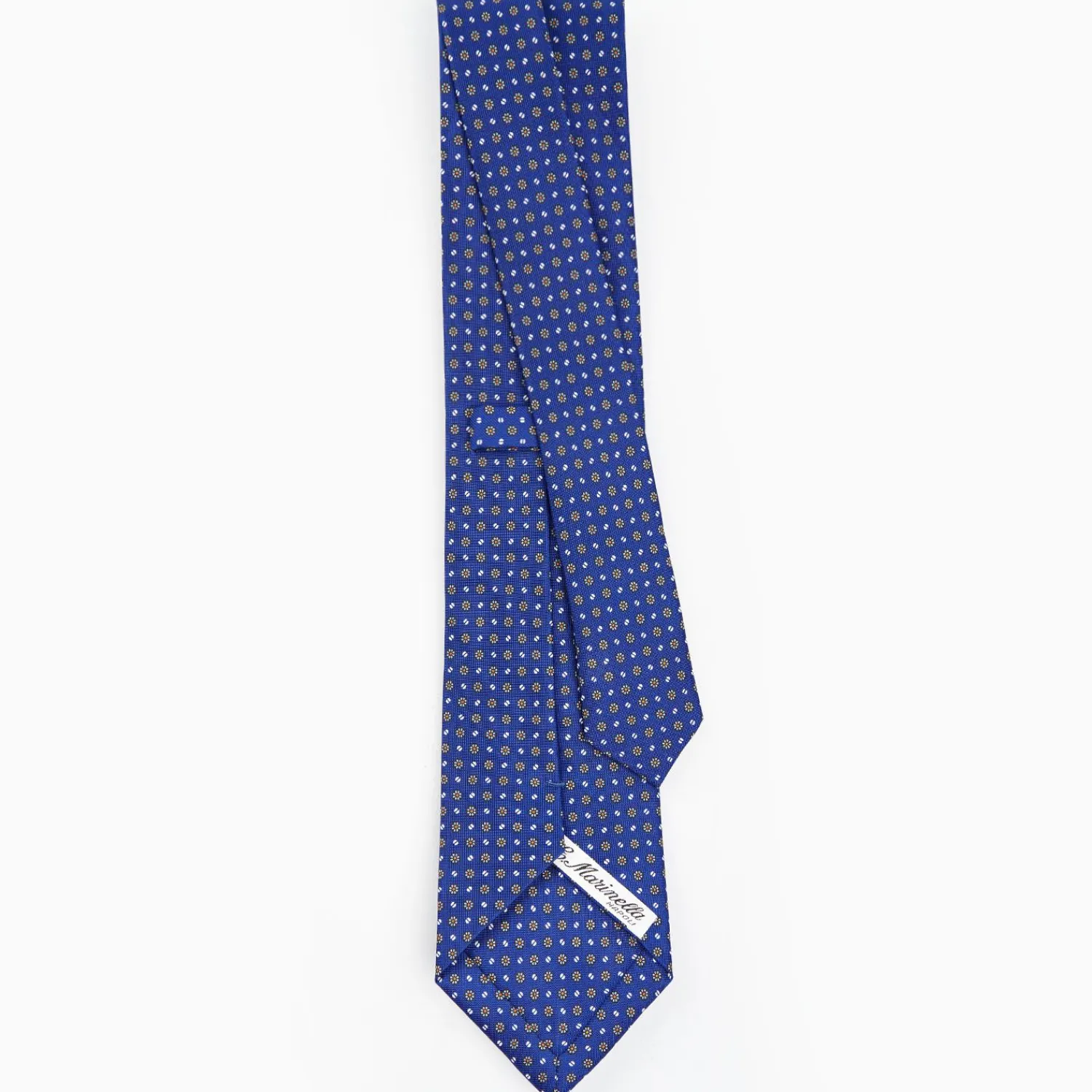 Blue Sartorial Classic Silk Tie - Small Flower Pattern>E.Marinella Hot