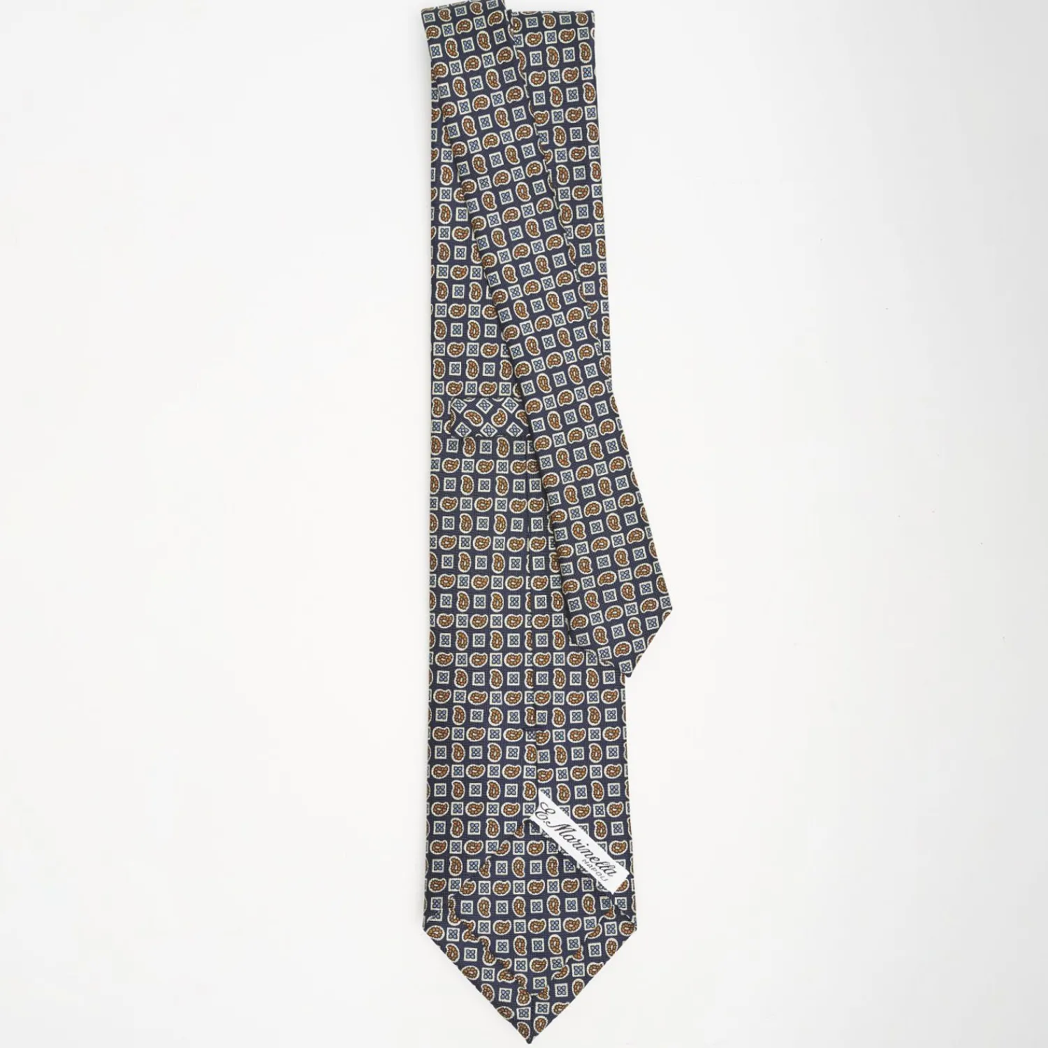 Blue Sartorial Classic Silk Tie - Paisley Pattern>E.Marinella Sale