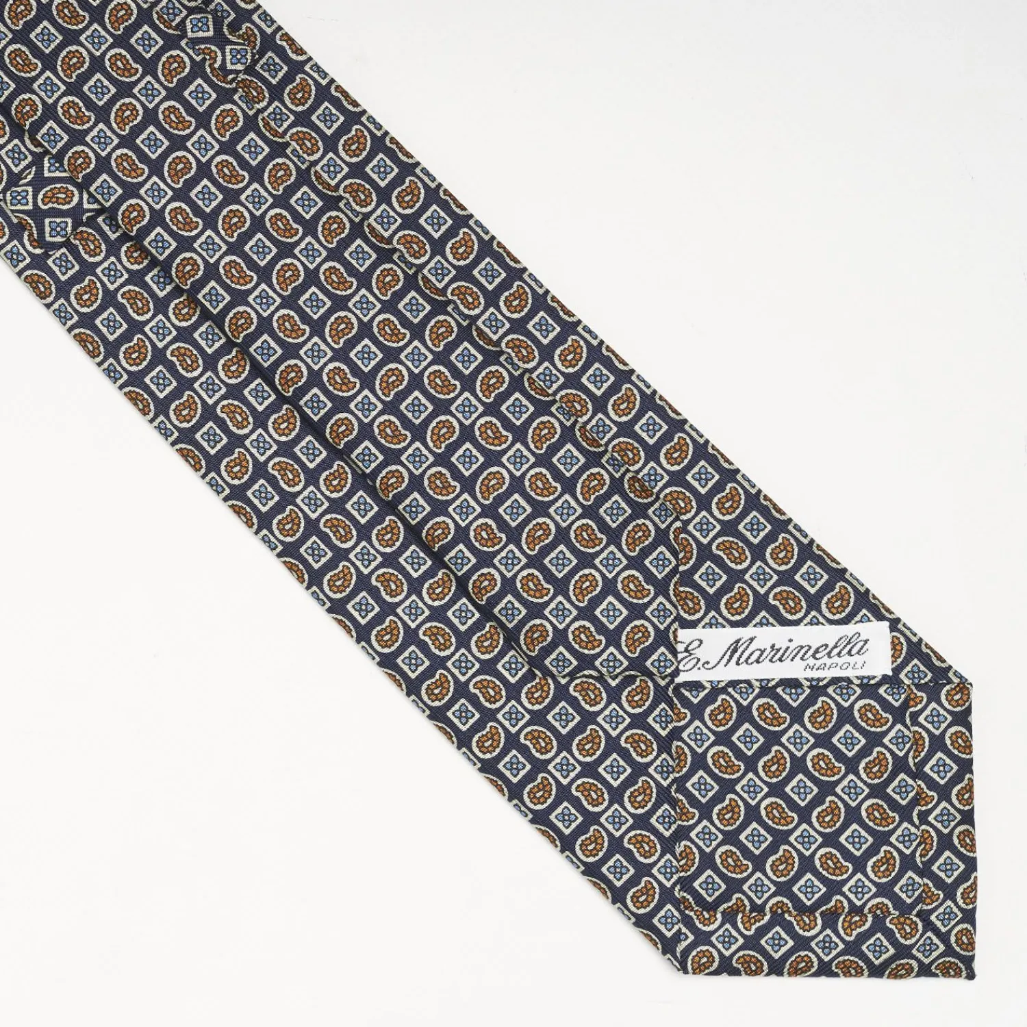 Blue Sartorial Classic Silk Tie - Paisley Pattern>E.Marinella Sale