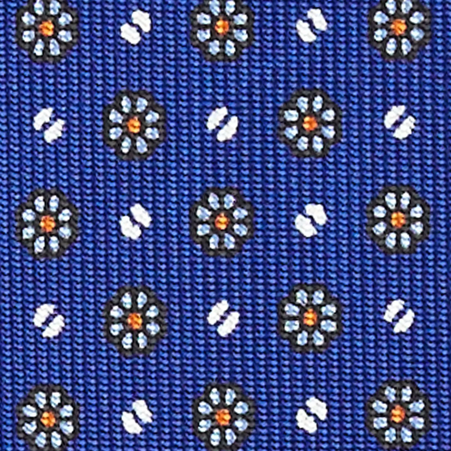 Blue Sartorial Classic Silk Tie - Small Flower Pattern>E.Marinella Hot
