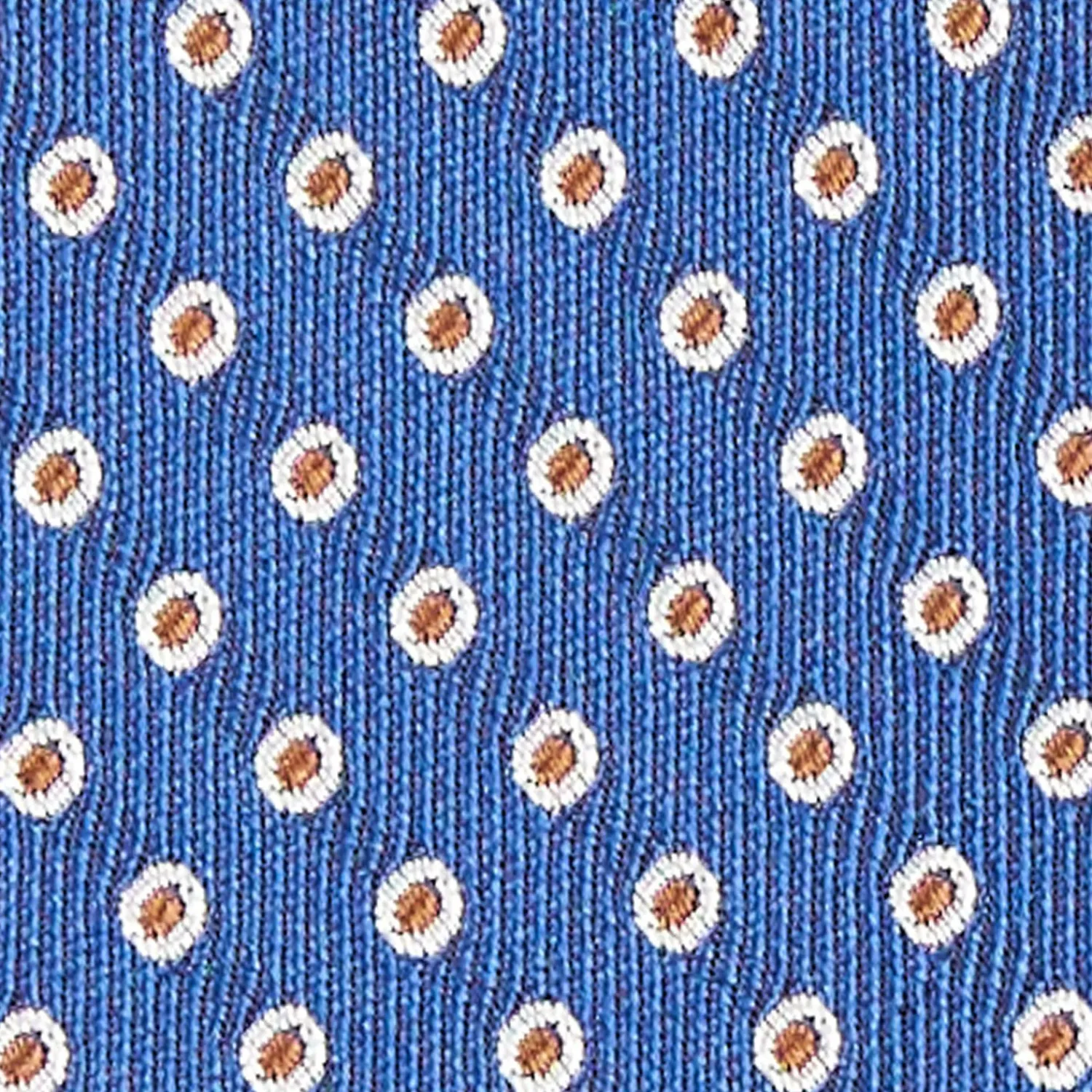 Blue Sartorial Jacquard Silk Tie - Small Geometric Designs>E.Marinella New
