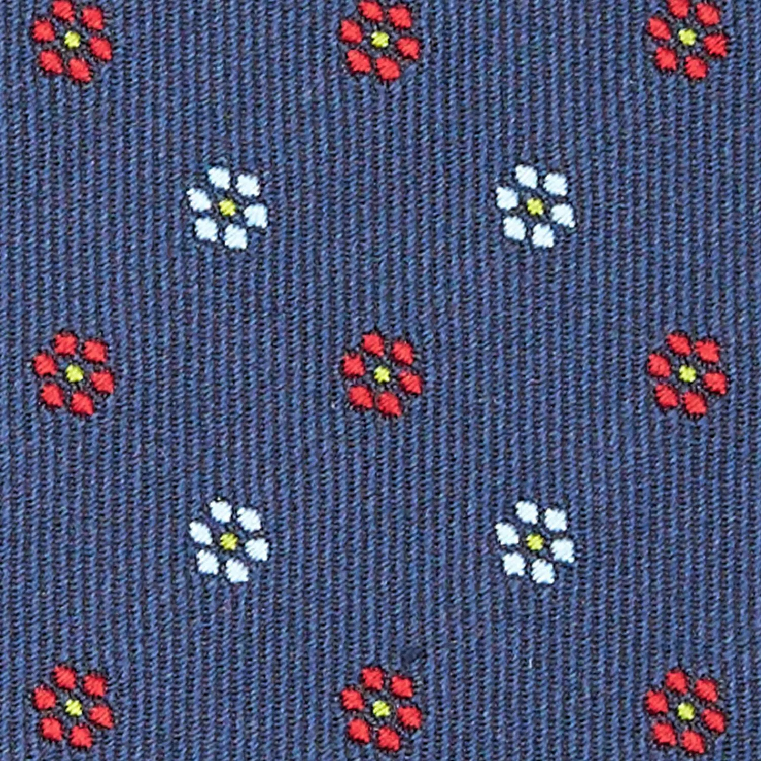 Blue Sartorial Jacquard Silk Tie - Small Flower Designs>E.Marinella Best Sale