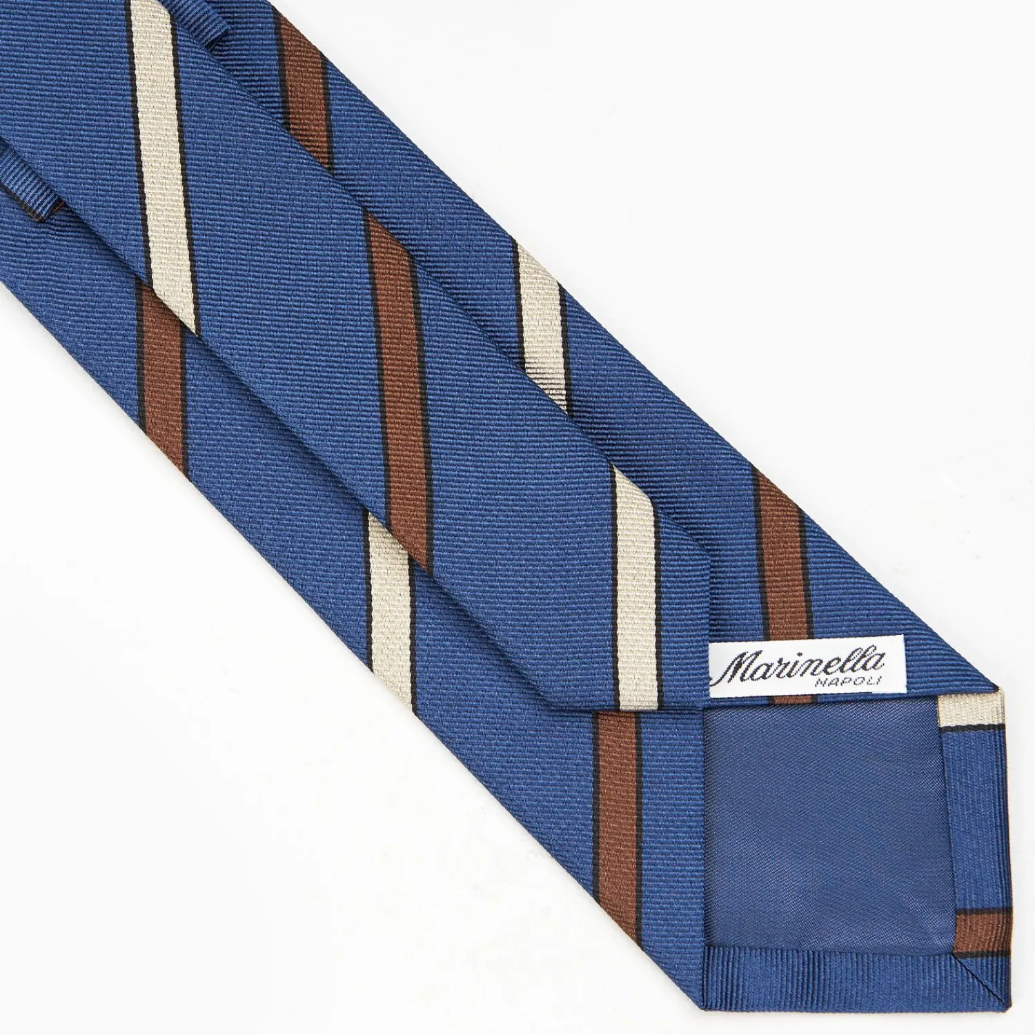 Blue Sartorial Striped Tie>E.Marinella Discount