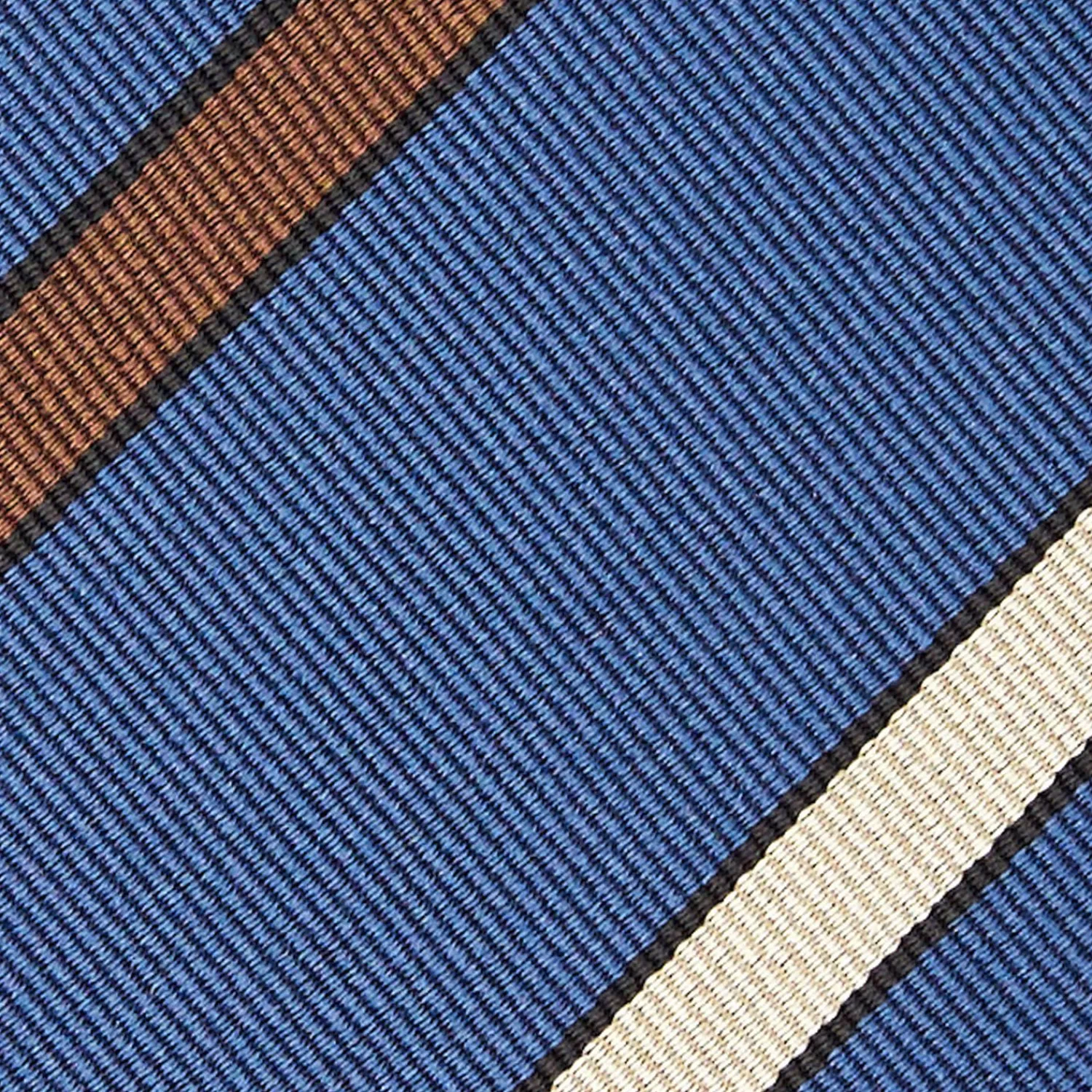 Blue Sartorial Striped Tie>E.Marinella Discount