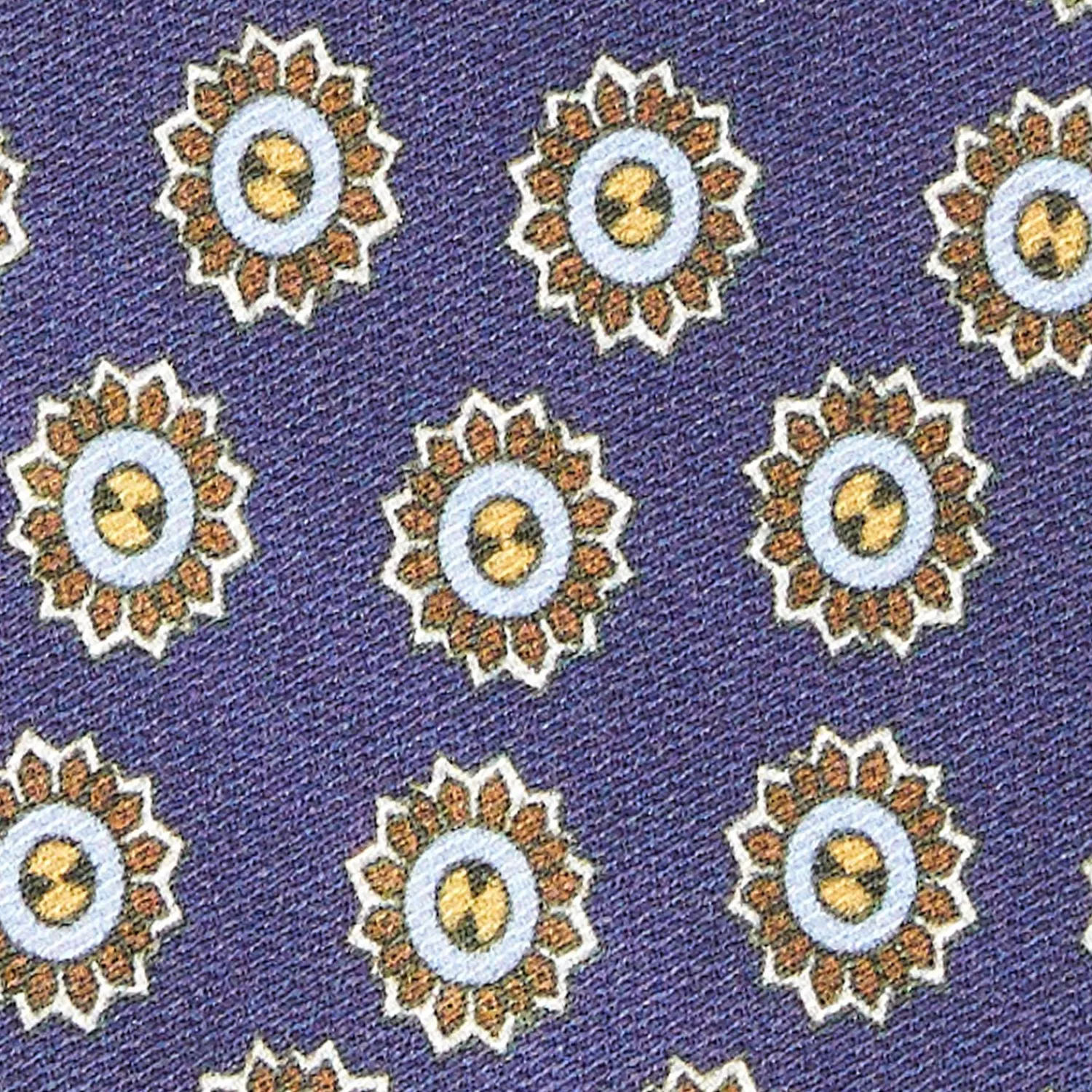 Blue Silk And Orange Fiber Tie>E.Marinella Sale