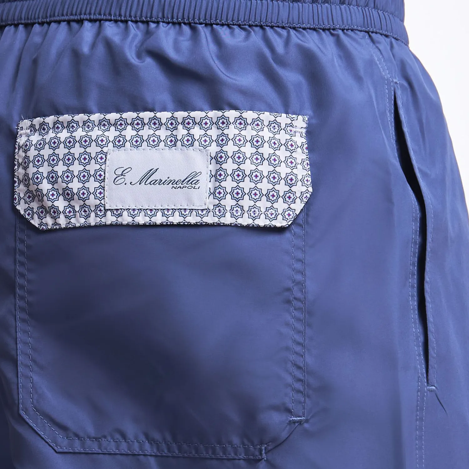 Blue Swim Short - Plain Colour>E.Marinella Sale