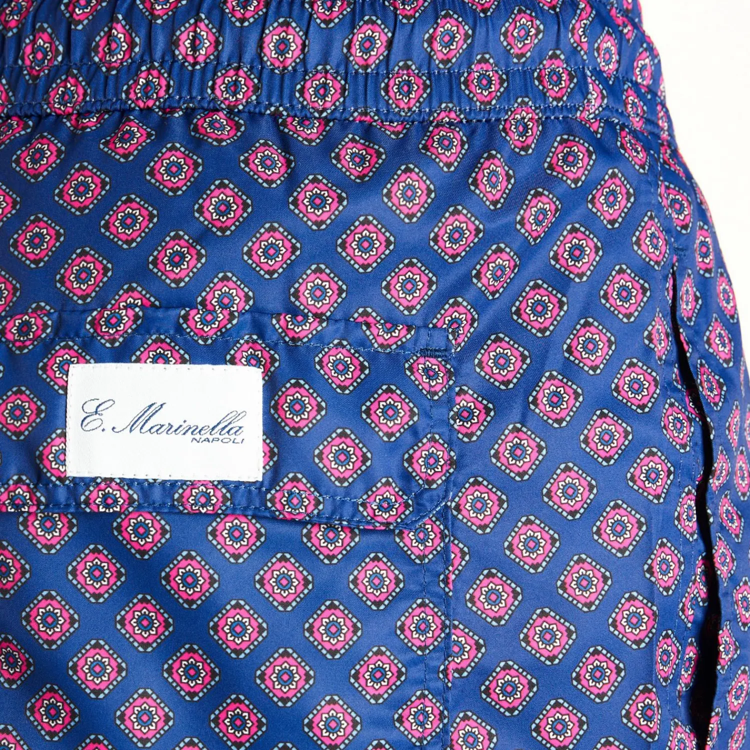 Blue Swim Shorts - Large Patterns>E.Marinella New