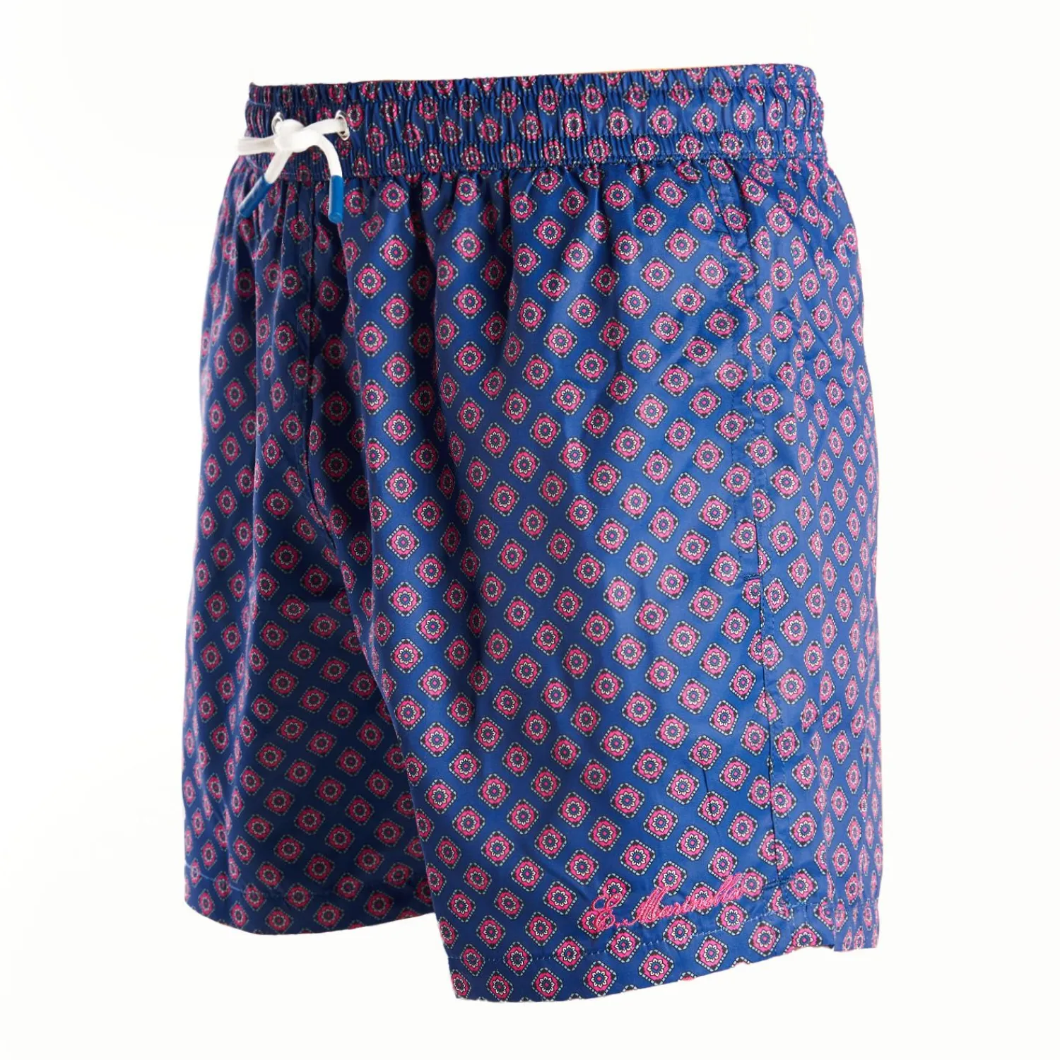 Blue Swim Shorts - Large Patterns>E.Marinella New