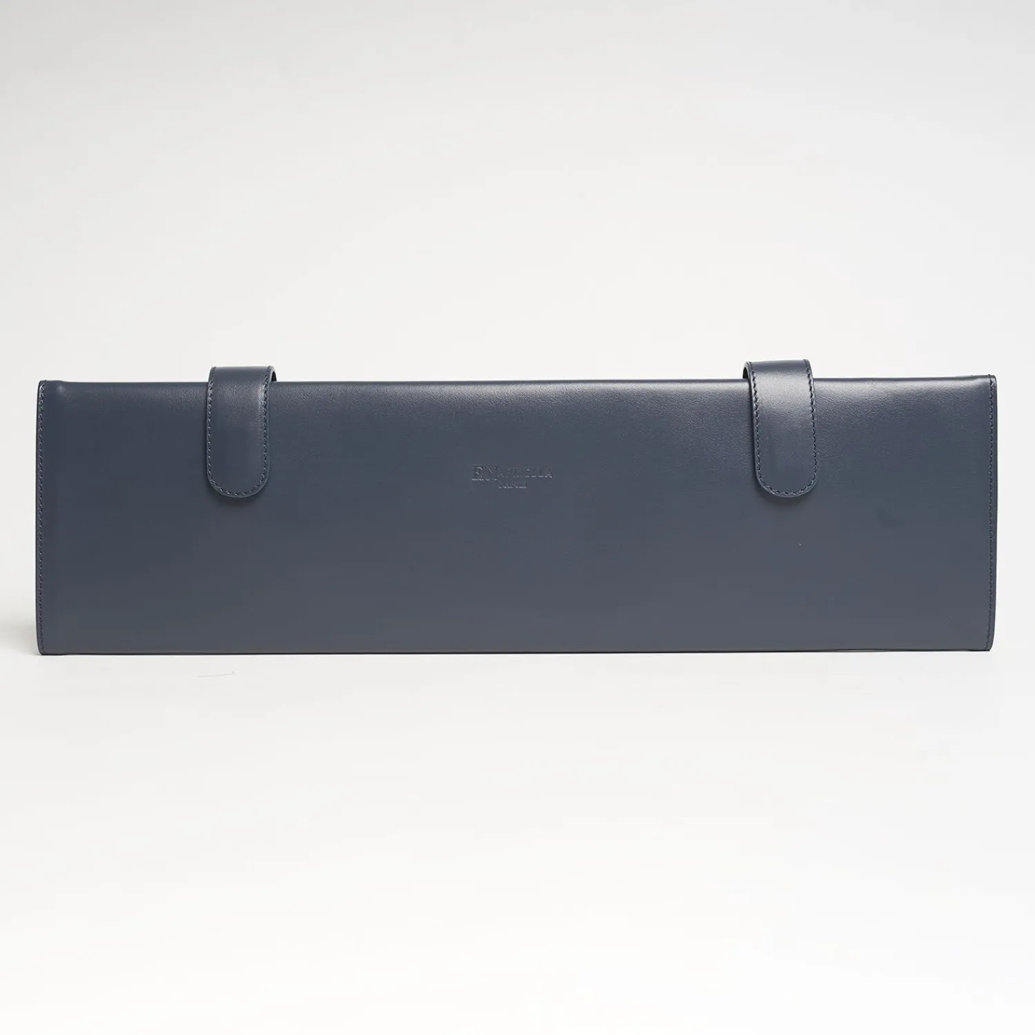Blue Travel Tie Holder In Leather>E.Marinella Sale