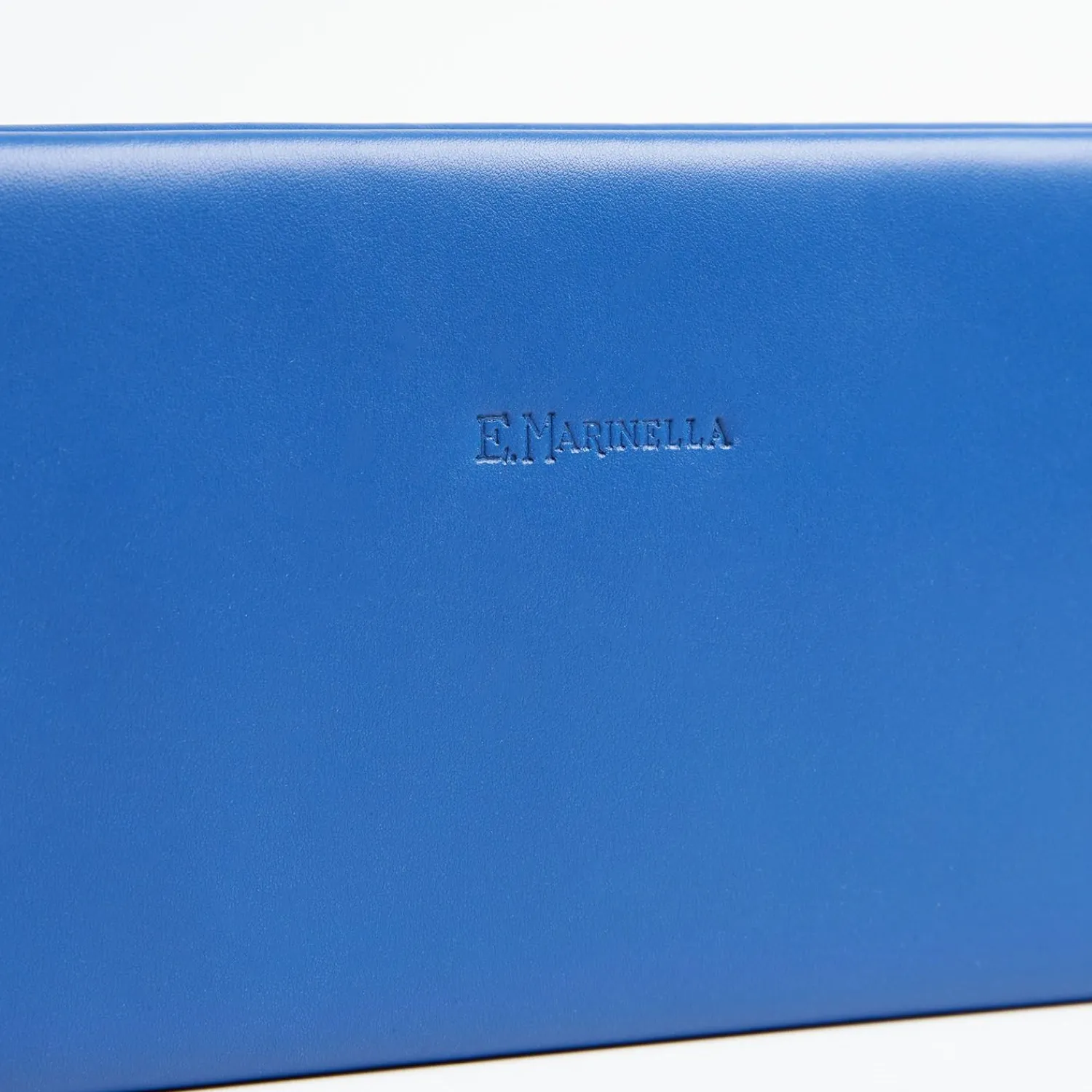 Blue Travel Tie Holder In Leather>E.Marinella Shop