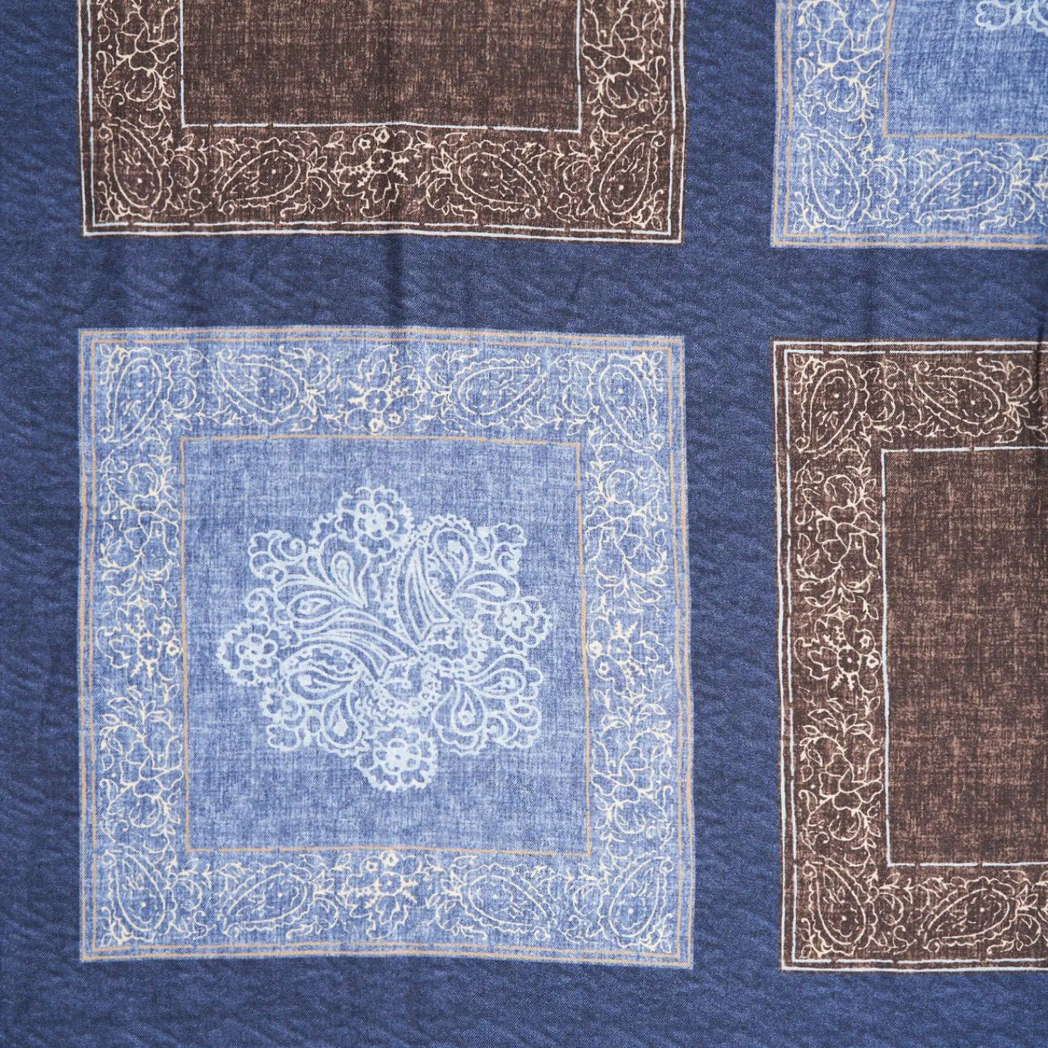 Blue Wool And Silk Stole Alternate Checks>E.Marinella Hot