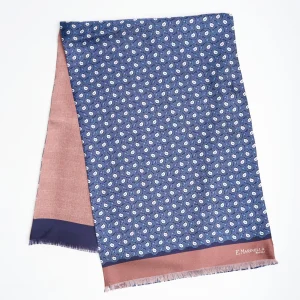 Bluette And Pink Double Silk Scarf>E.Marinella New