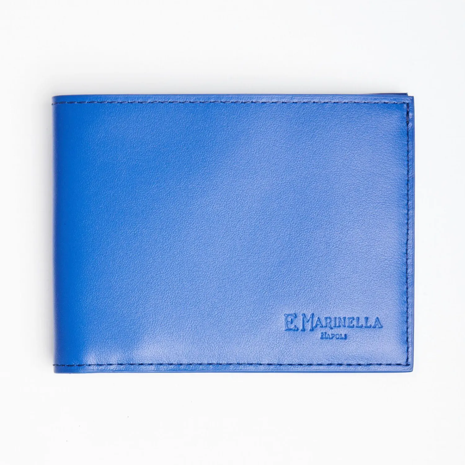 Bluette Leather Horizontal Wallet>E.Marinella Flash Sale