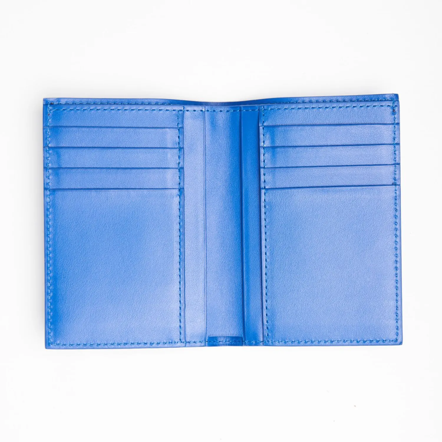 Bluette Leather Vertical Wallet>E.Marinella Clearance