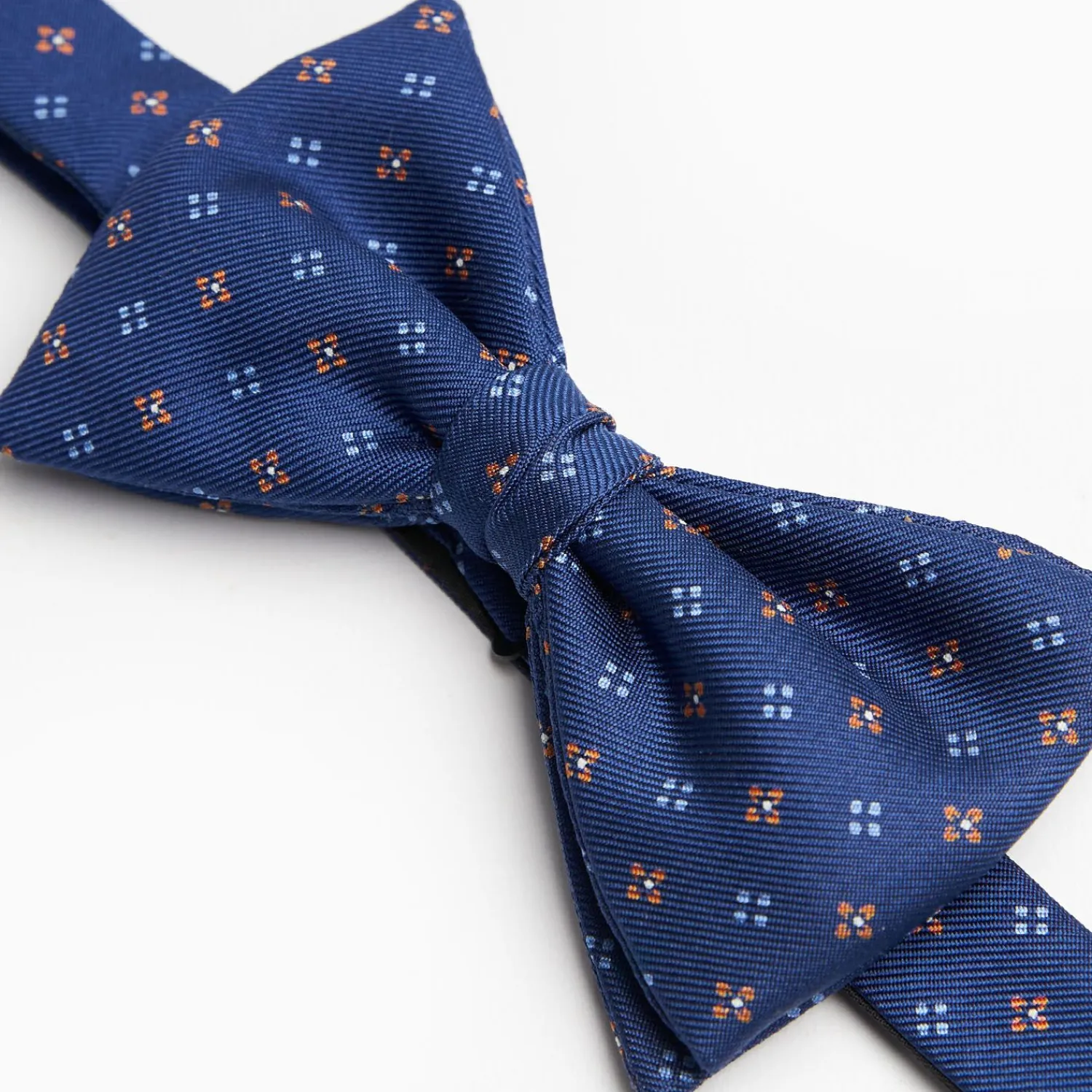 Bluette Pre-Knotted Silk Bowtie Small Flower Pattern>E.Marinella Best