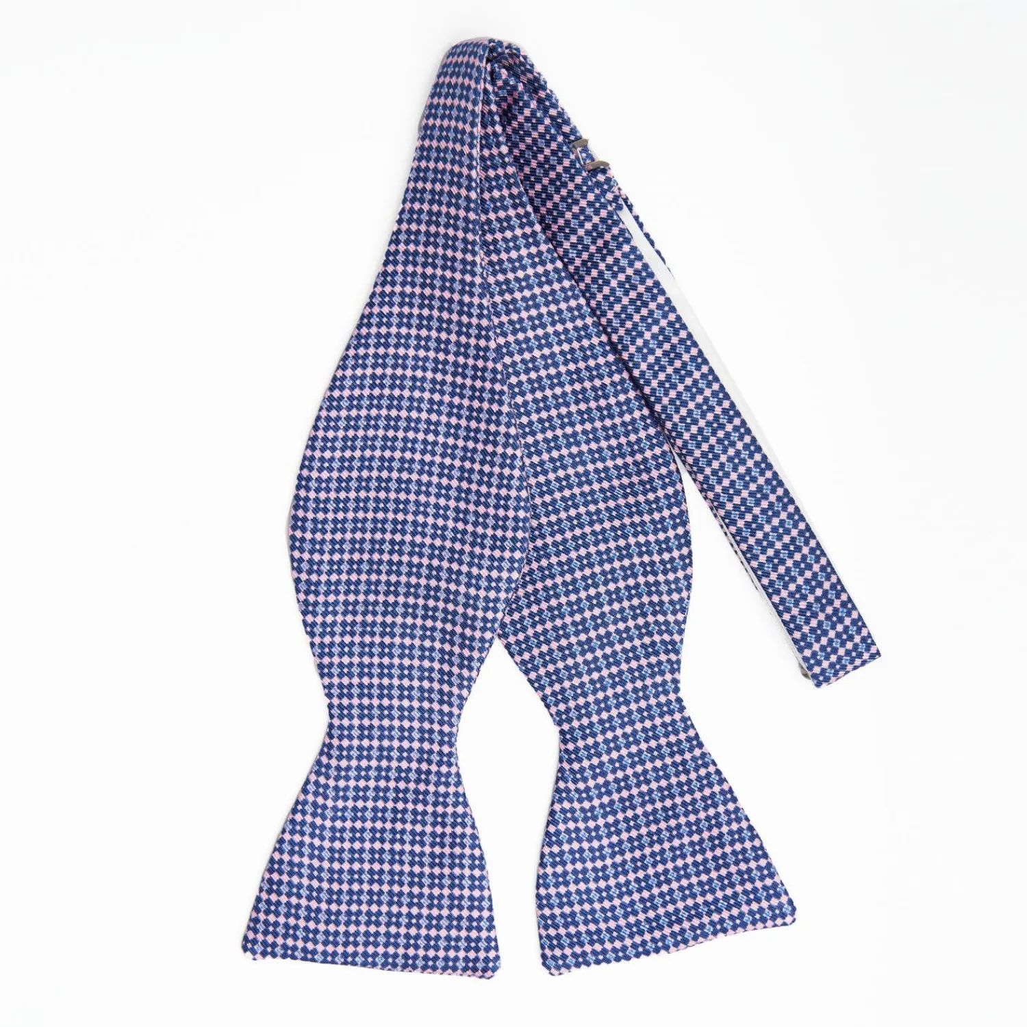 Bluette Silk Bowtie To Self-Tie Small Flower Pattern>E.Marinella Clearance