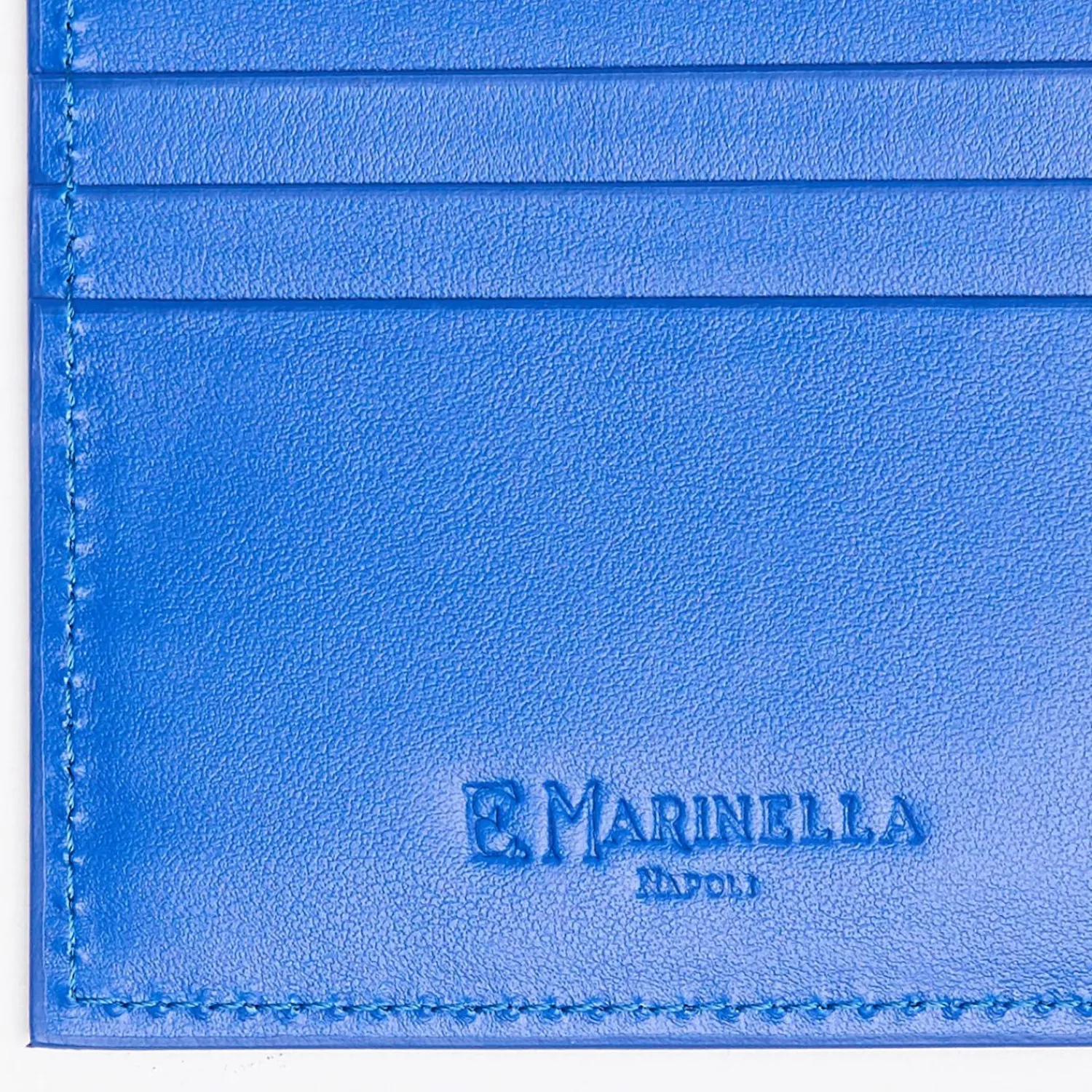 Bluette Smooth Leather Horizontal Wallet>E.Marinella Outlet