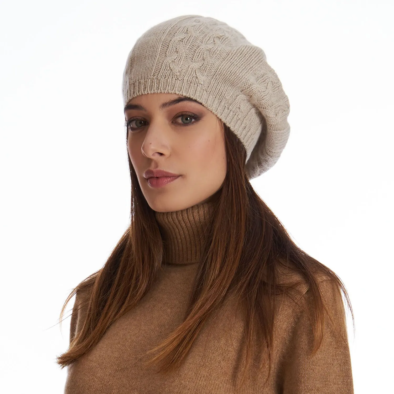 Braided Basque In Beige Cashmere>E.Marinella Store