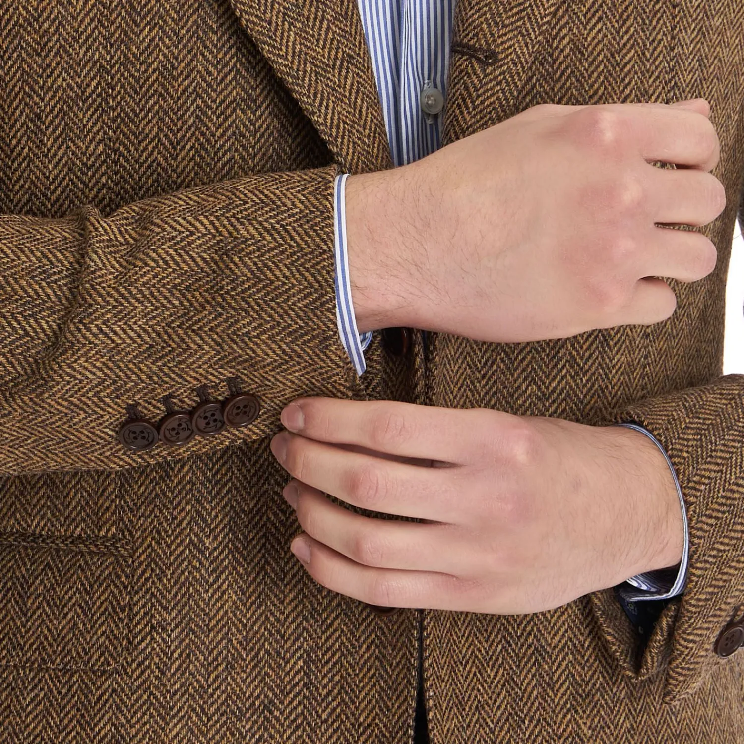 Brown Jacket With Lining Crafted By Pattern 1950 Archive Collection>E.Marinella Outlet
