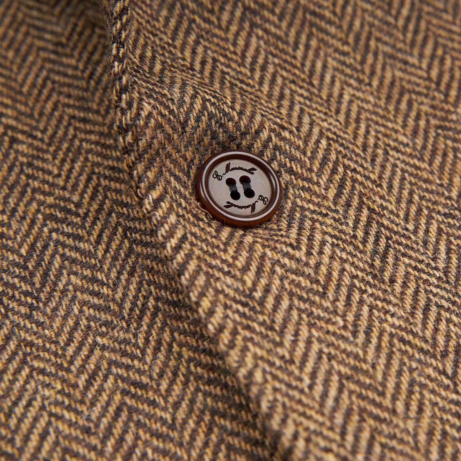 Brown Jacket With Lining Crafted By Pattern 1950 Archive Collection>E.Marinella Outlet