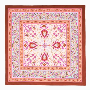 Brown Silk Scarf 90 - Damask Pattern>E.Marinella Cheap