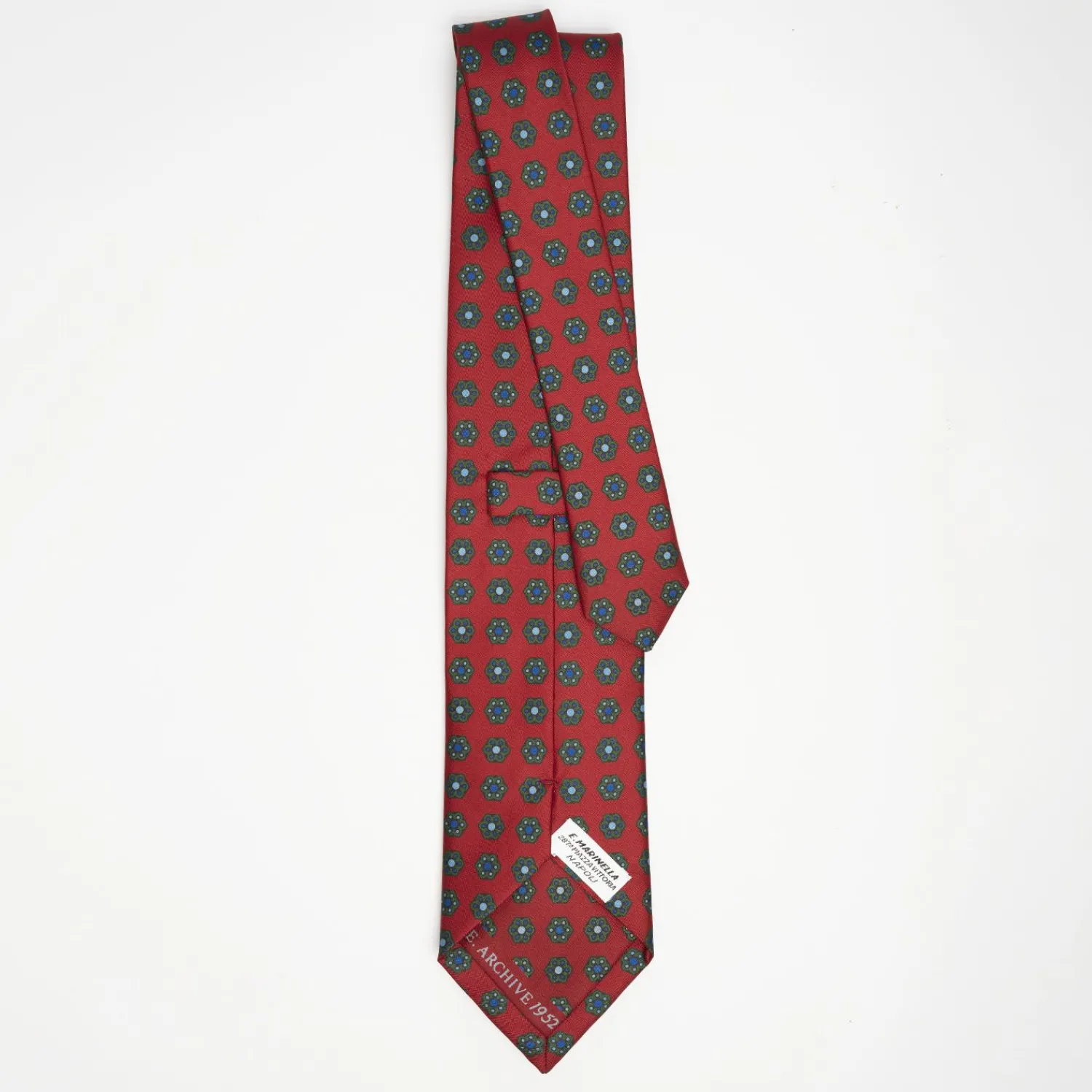 Burgundy Archivio Collection Silk Tie 1952_08>E.Marinella Best