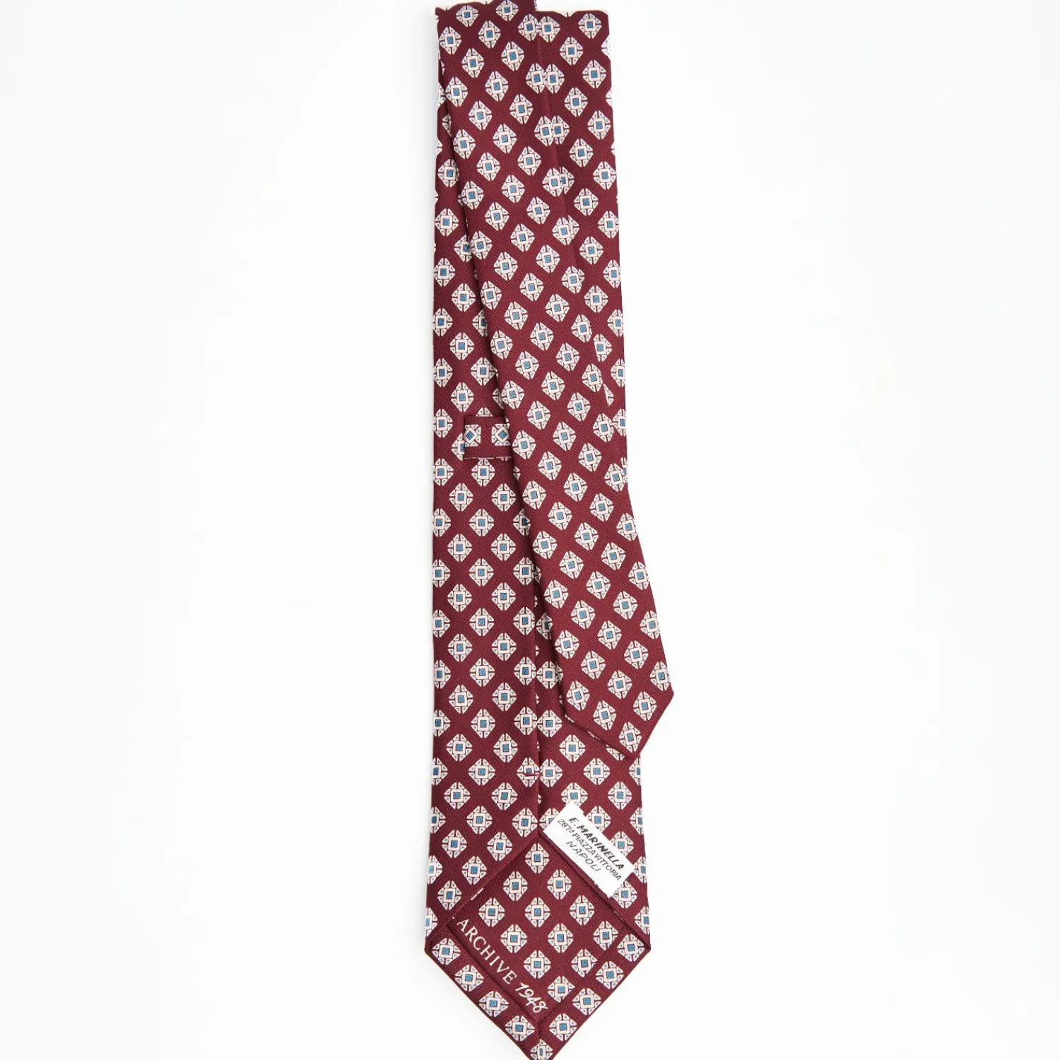 Burgundy Archivio Collection Silk Tie 1948-03>E.Marinella Sale