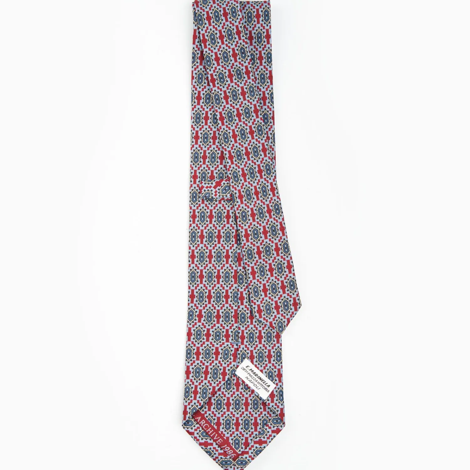 Burgundy Archivio Collection Silk Tie 1986-03>E.Marinella Fashion