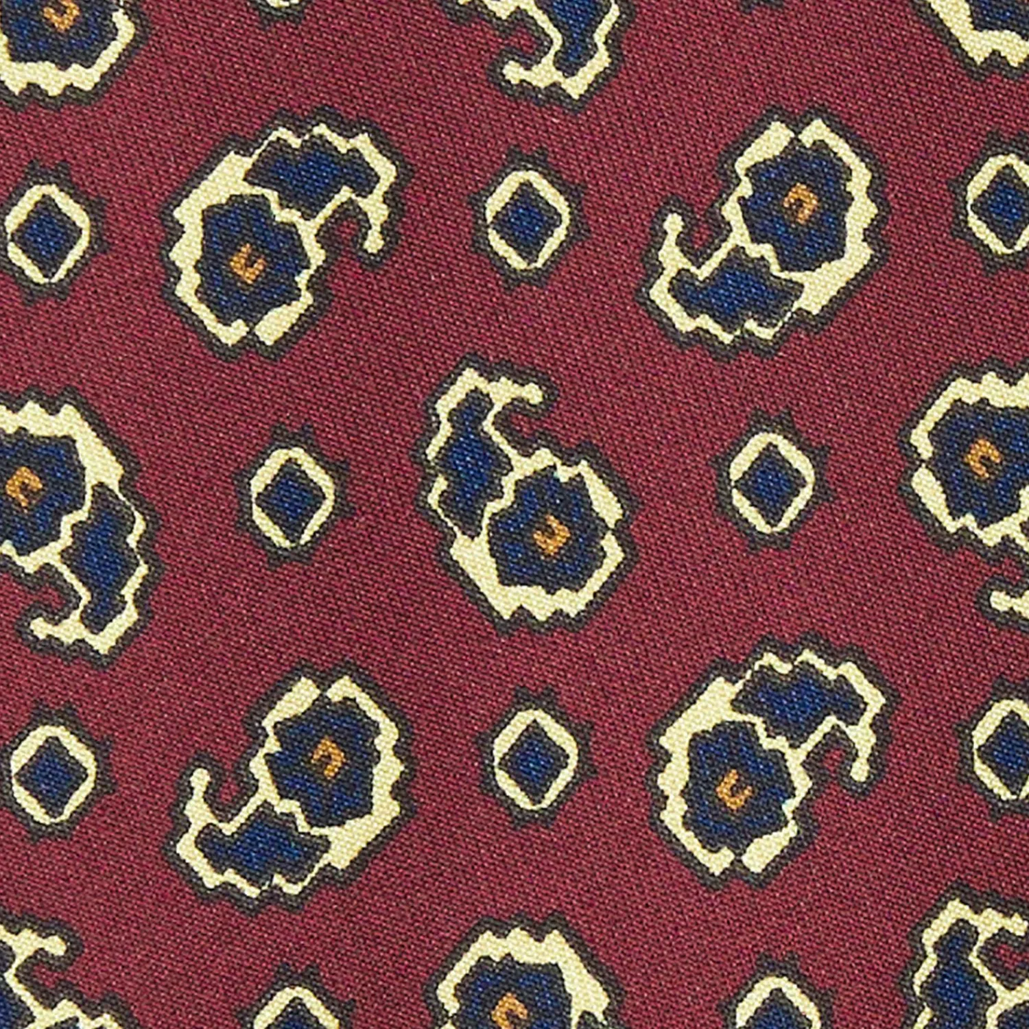 Burgundy Archivio Collection Silk Tie 1932-05>E.Marinella Fashion