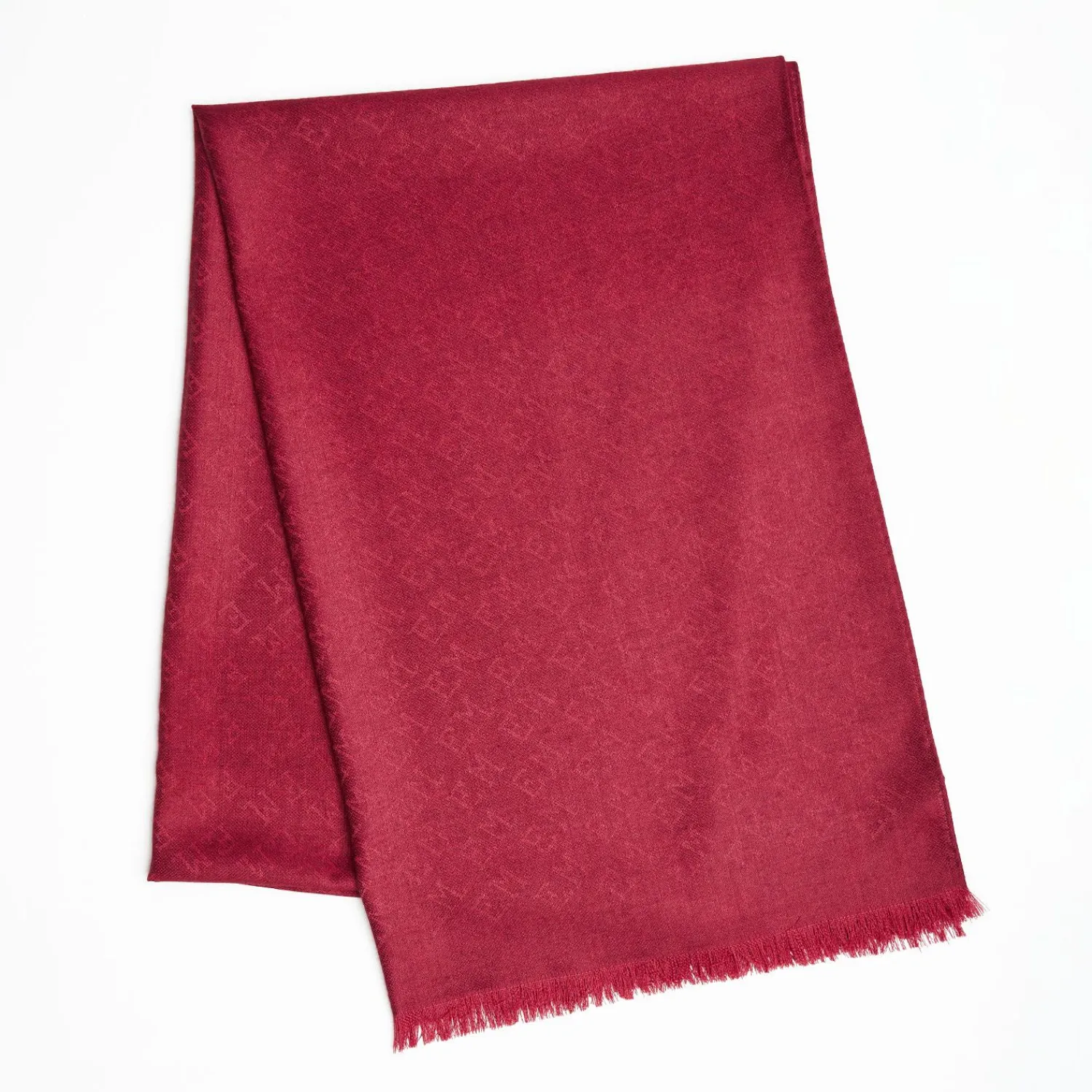 Burgundy Em Logo Scarf Em Logo Scarf In Wool And Cashmere>E.Marinella Store